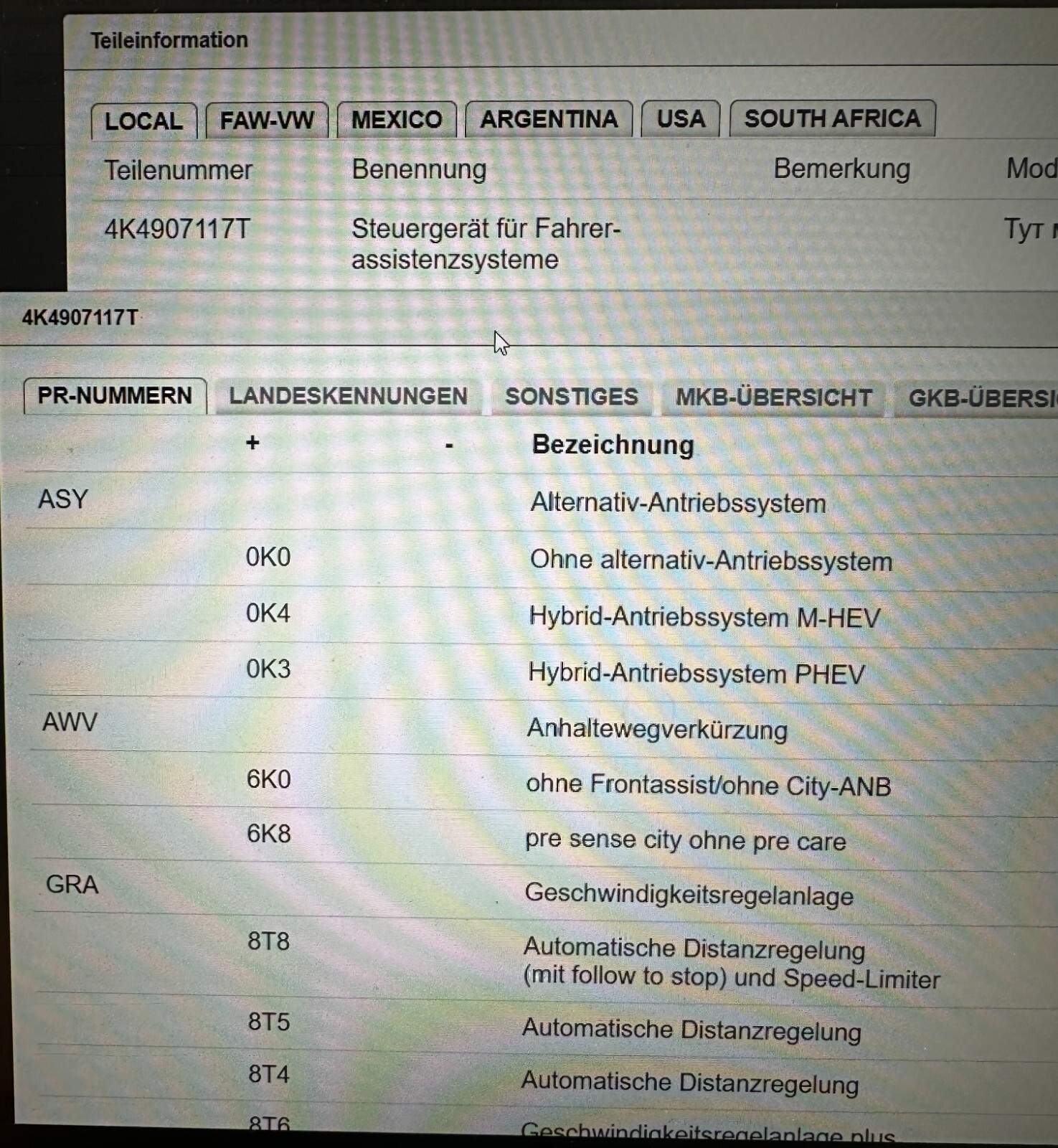 AUDI STEUERGERÄT MODUL FÜR FAHRERASSISTENT STEUERGERÄT FÜR KAMERA 4K4907117T NEU - Obrázek 6