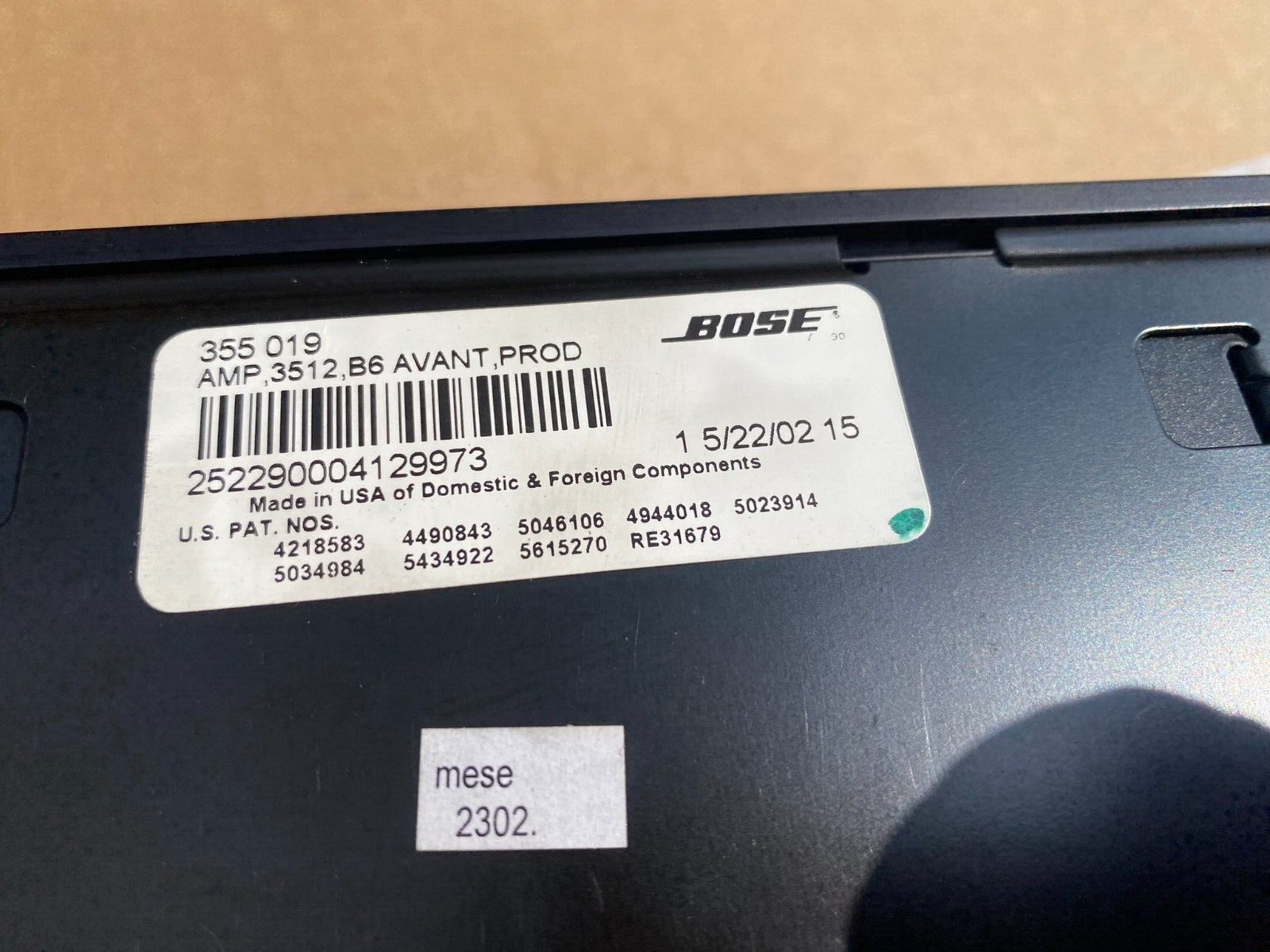 AUDI TT BOSE VERSTÄRKER 355019 AVANT ENDSTUFE AMP 3512 DEMONT VOM TEST CAR - Obrázek 14