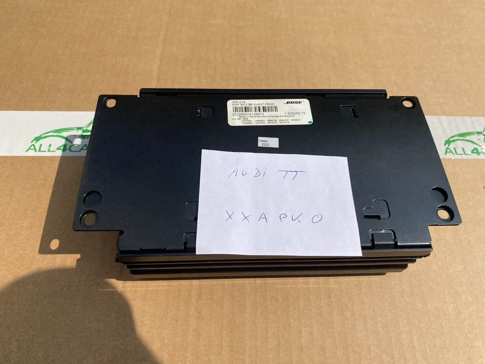 AUDI TT BOSE VERSTÄRKER 355019 AVANT ENDSTUFE AMP 3512 DEMONT VOM TEST CAR - Obrázek 18