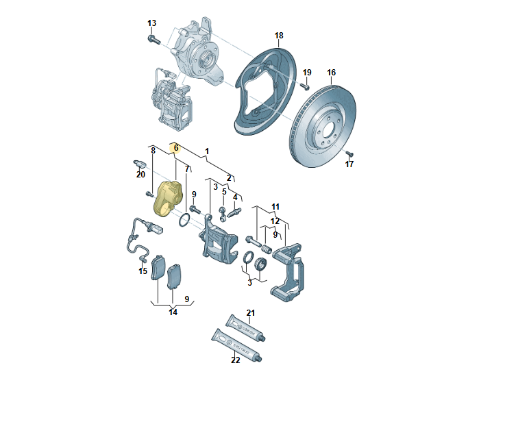 AUDI VW BENTLEY STELLMOTOR FÜR ELEKTRISCHE BREMSSATTEL L-R REAR 4M0998281 ORIG. - Obrázek 12