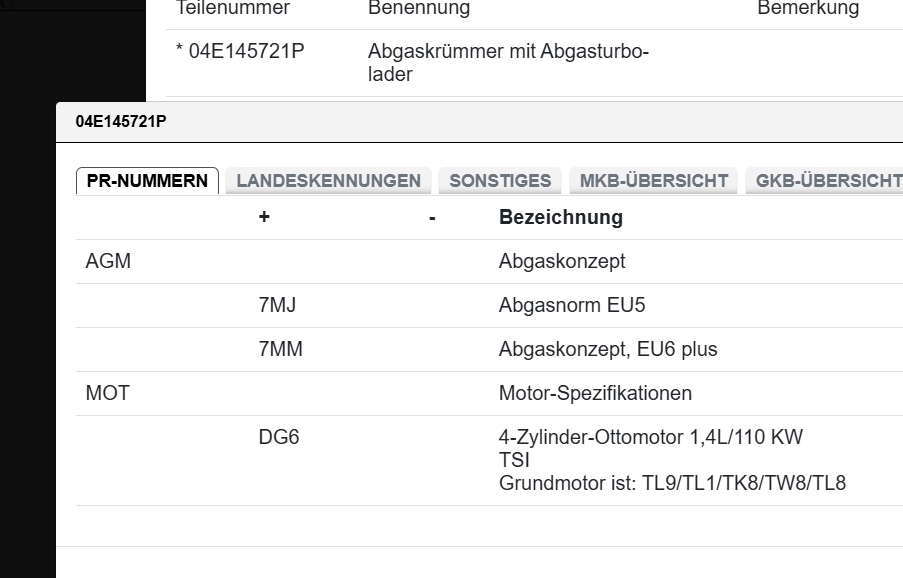 AUDI VW SKODA SEAT 1.4 TSI TURBOLADER CZDA 04E145721P = 04E145722G = 04E145873N - Obrázek 6