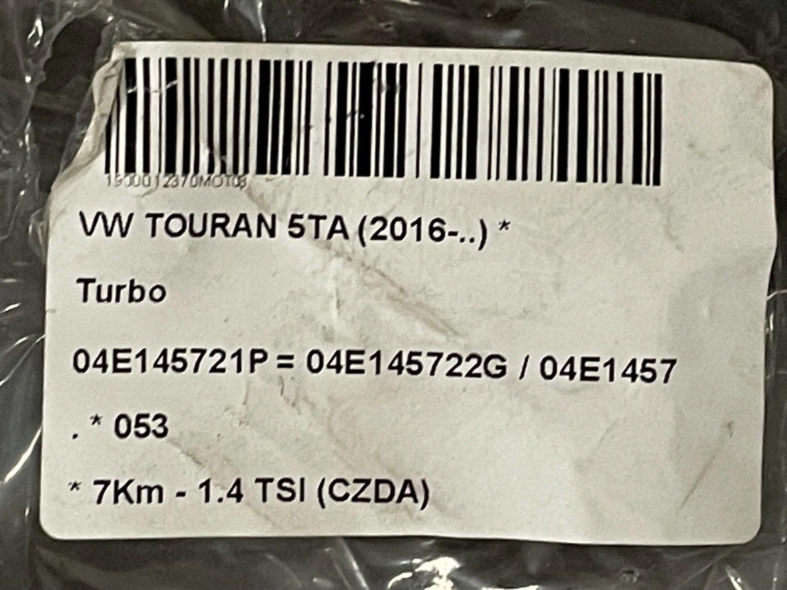 AUDI VW SKODA SEAT 1.4 TSI TURBOLADER CZDA 04E145721P = 04E145722G = 04E145873N - Obrázek 9