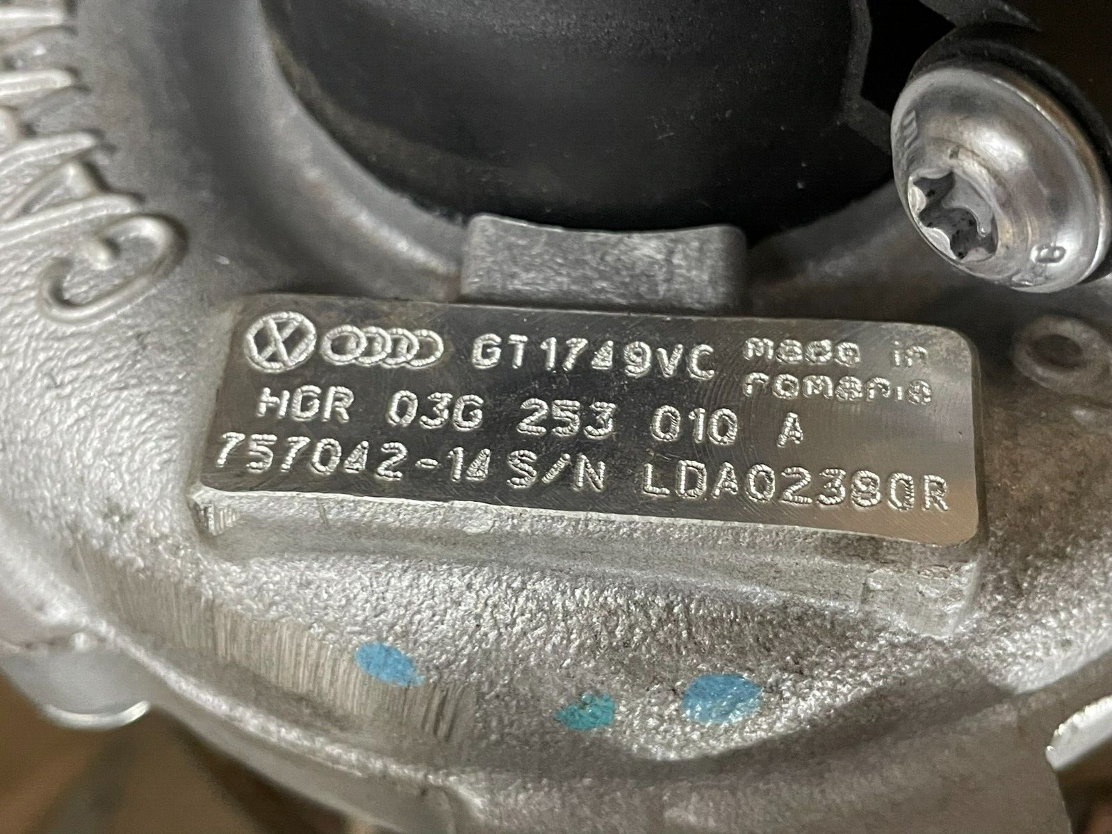 AUDI VW ŠKODA SEAT TURBOLADER 2.0 TDI 03G253010A = 03G253010AX FAST NEU TEST CAR - Obrázek 4