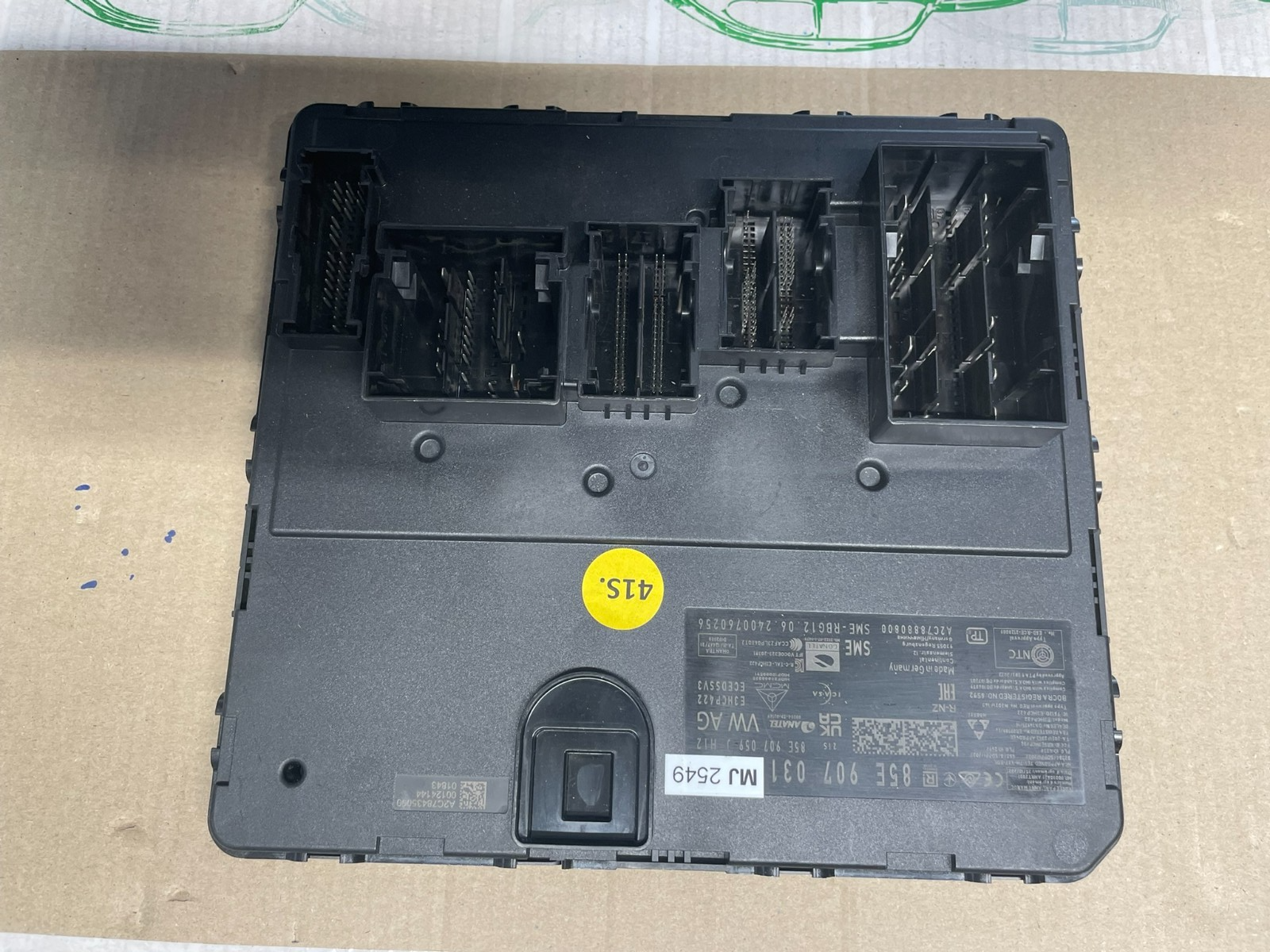 AUDI VW STEUERGERÄT KOMFORTSYSTEM KOMFORT STEUERGERÄT 85E907031MJ TEST WAGEN DEM - Obrázek 3