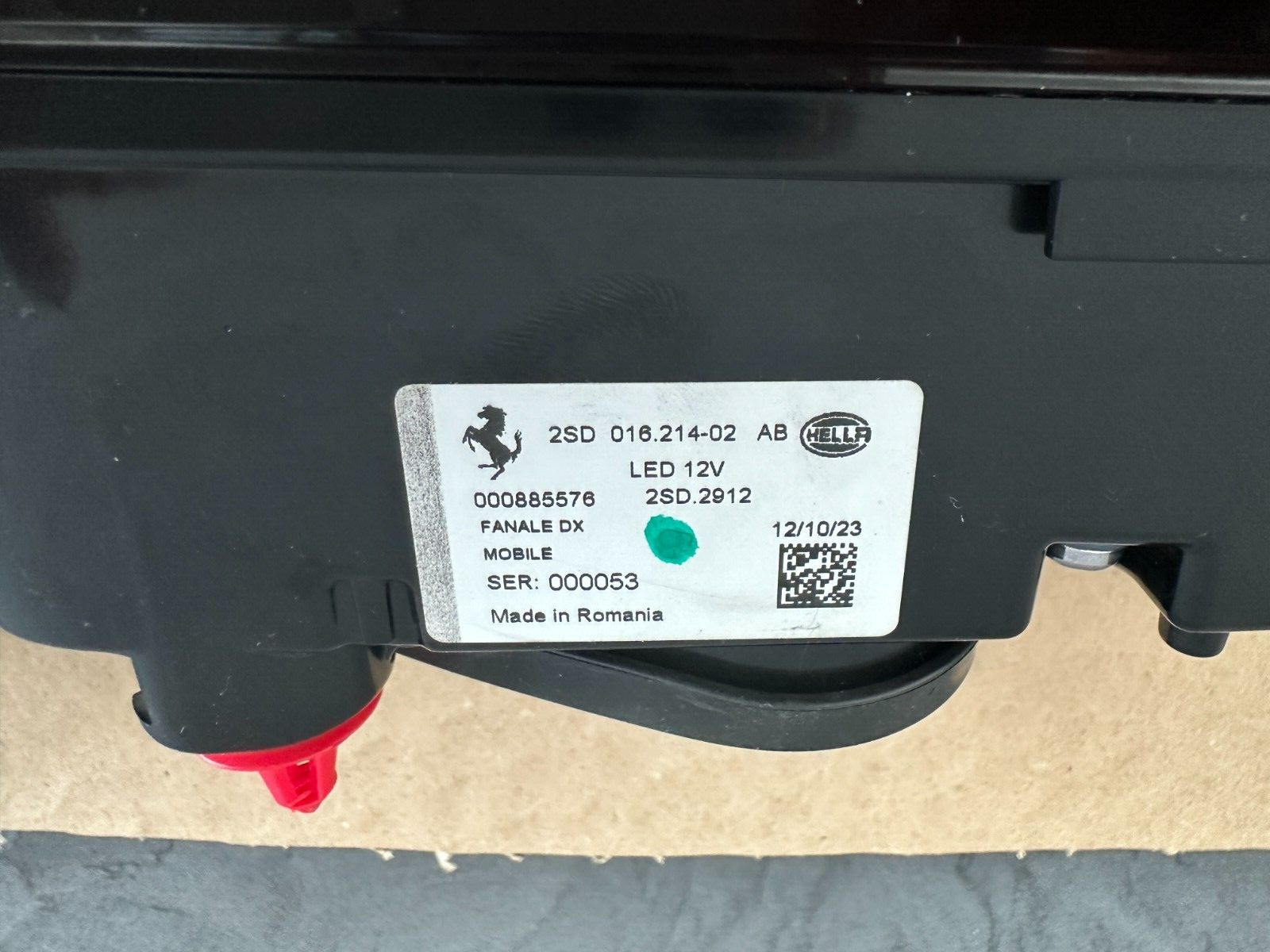 FERRARI PUROSANGUE REAR HEADLIGHTS COMPLETE SET - Obrázek 4