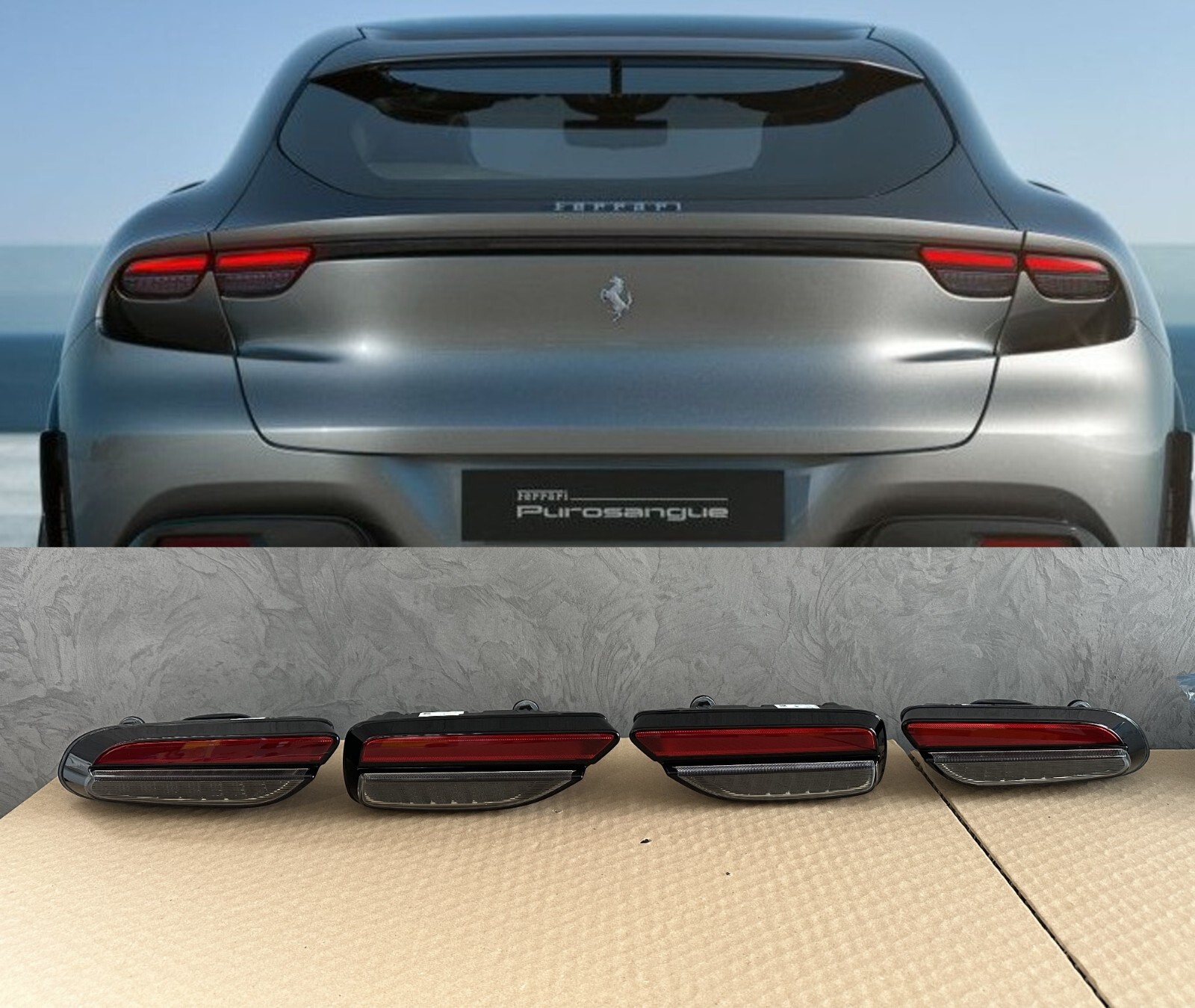 FERRARI PUROSANGUE REAR HEADLIGHTS COMPLETE SET