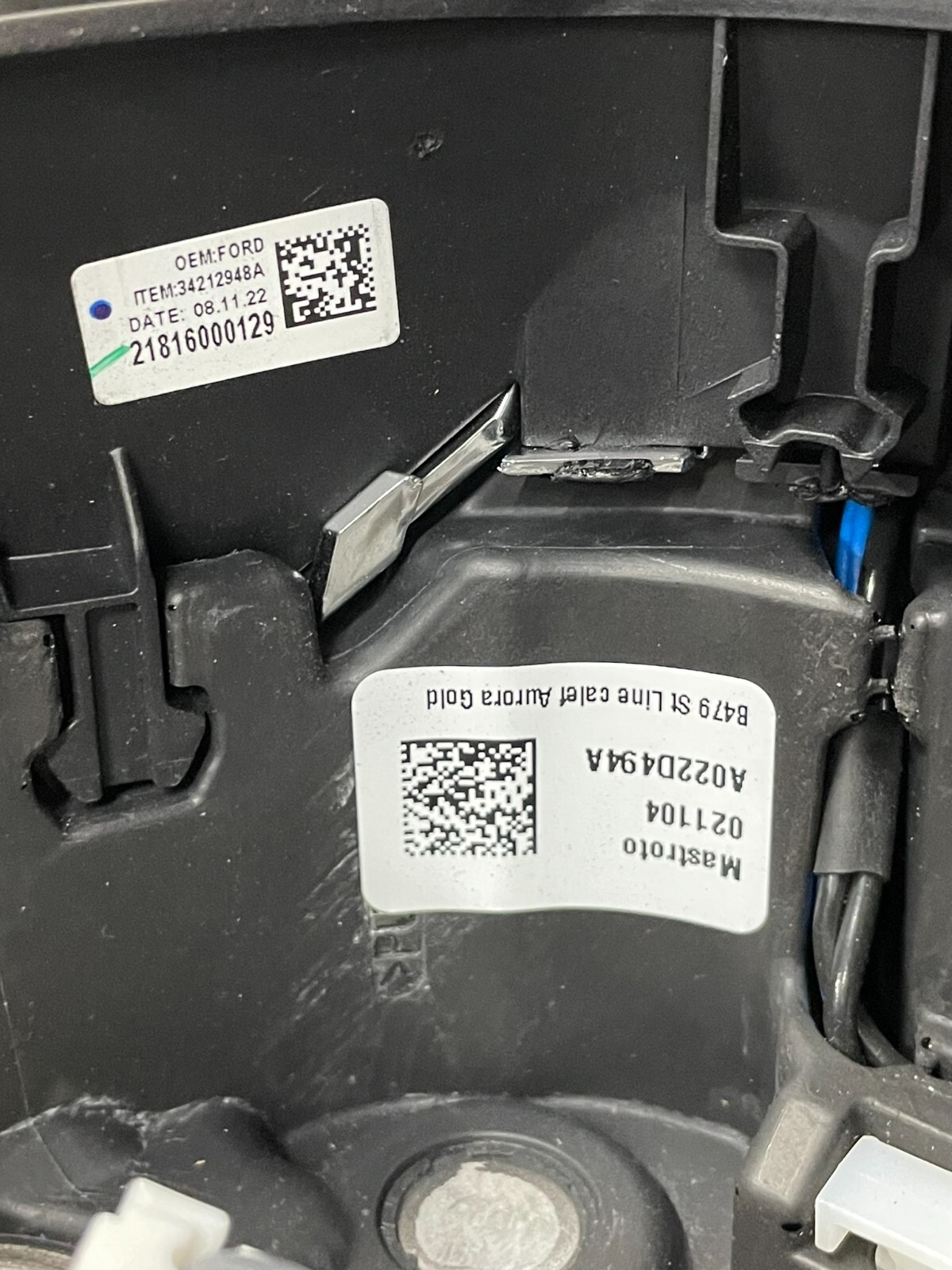 FORD FOCUS ST-LINE SPORTLENKRAD ABGEFLACHT MULTIFUNKTIONAL 21816000129 ORIG NEU - Obrázek 11