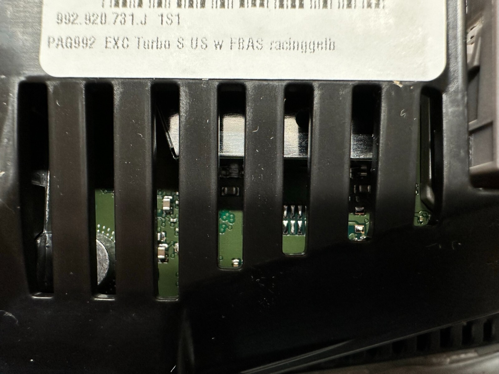 KOMBIINSTRUMENT VIRTUAL COCKPIT PORSCHE 992 TURBO S 992920731J GELB NEU - 0 KM! - Obrázek 15