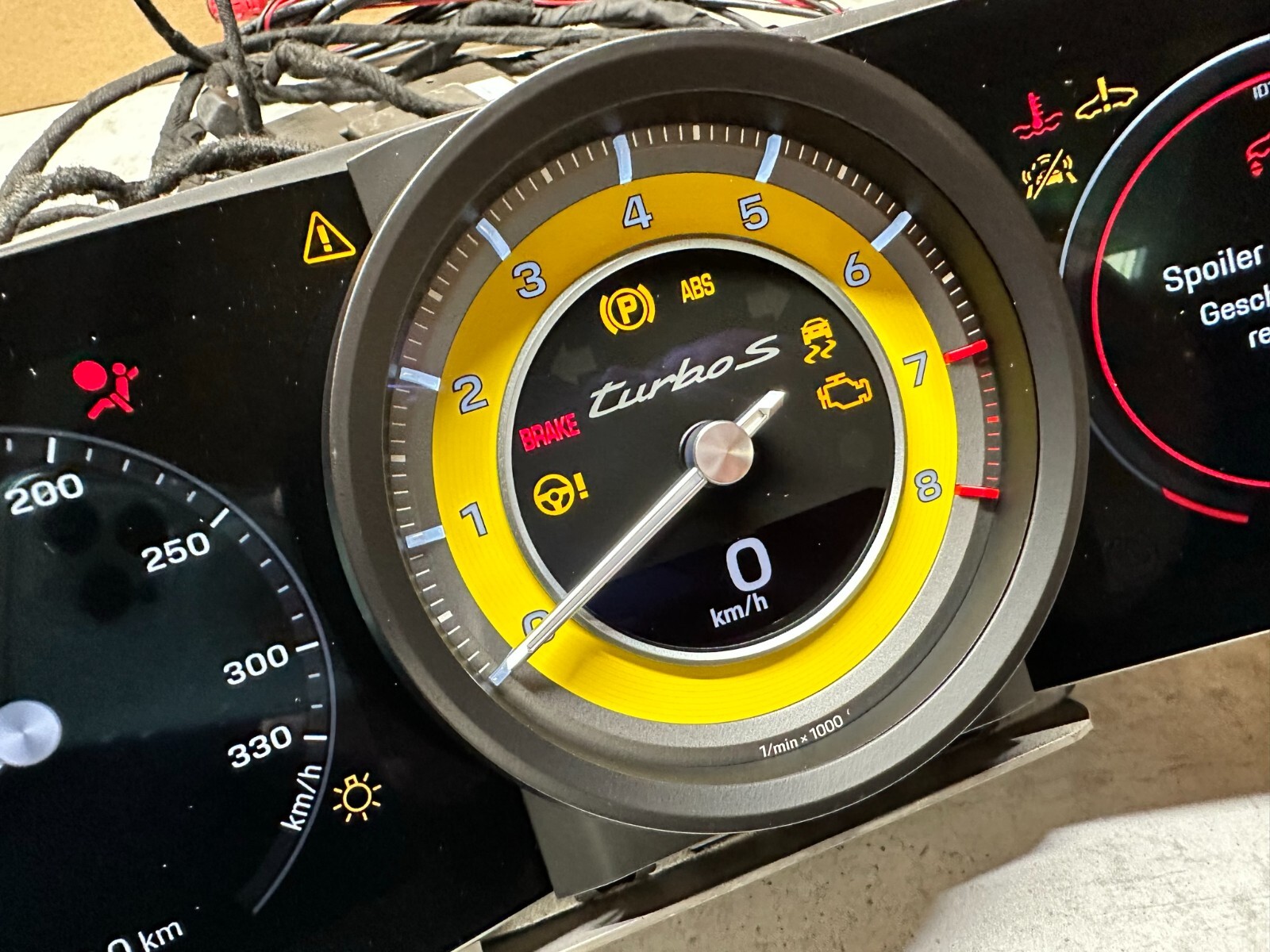 KOMBIINSTRUMENT VIRTUAL COCKPIT PORSCHE 992 TURBO S 992920731J GELB NEU - 0 KM! - Obrázek 22