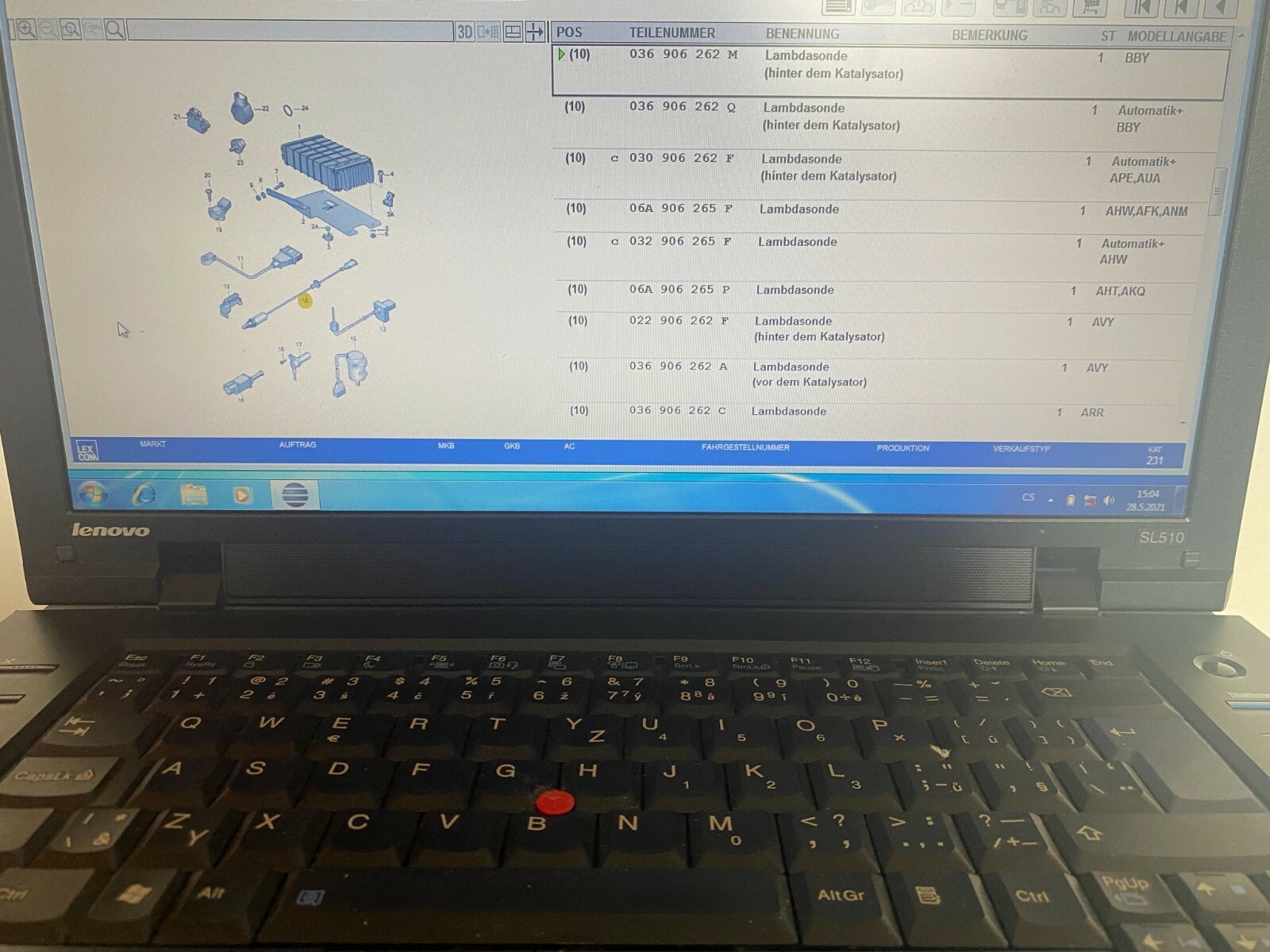 LAMBDSONDE VW LUPO 036906262M / 036 906 262 M ORIGINAL NEU!!! - Obrázek 9