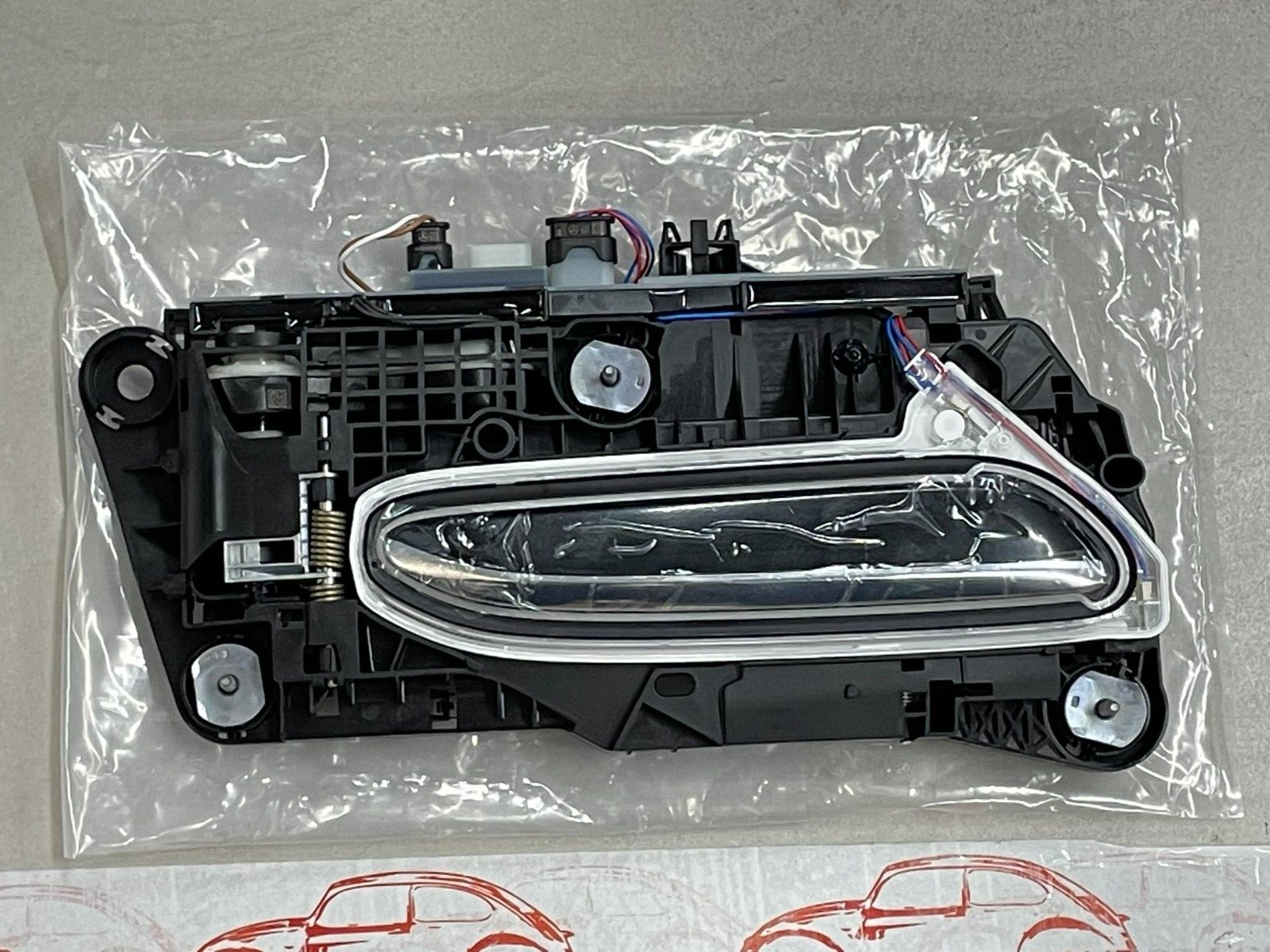 MERCEDES-BENZ S / EQS TÜRAUßENGRIFF VORNE RECHTS A0997609003 9197 SCHWARZ OE NEU - Obrázek 3