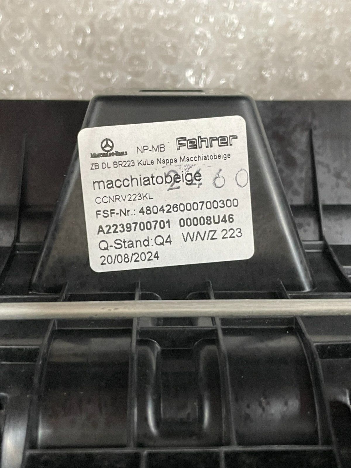 MERCEDES-BENZ S-KLASSE W223 V223 ABLAGEFACH A2239700701 MACCIATOBEIGE TEST WAGEN - Obrázek 15