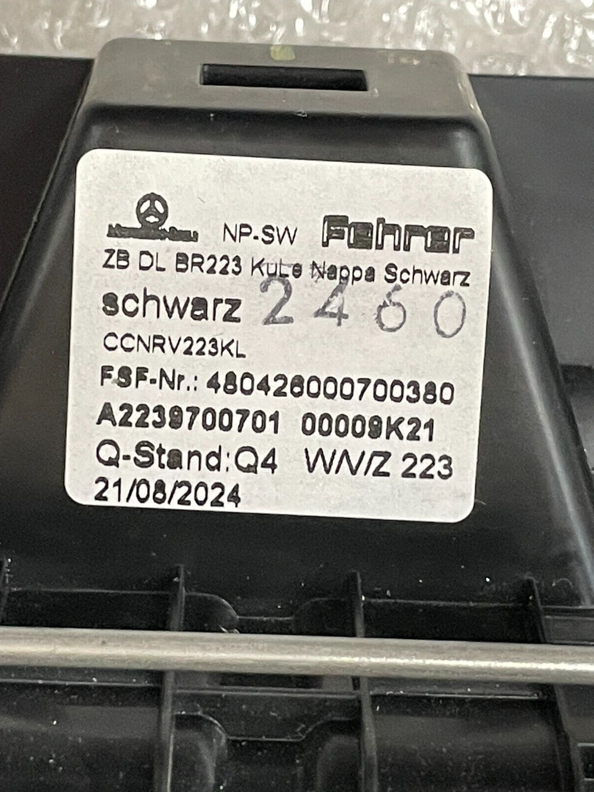 MERCEDES-BENZ S-KLASSE W223 V223 ABLAGEFACH A2239700701 SCHWARZ DEM.V TEST WAGEN - Obrázek 12