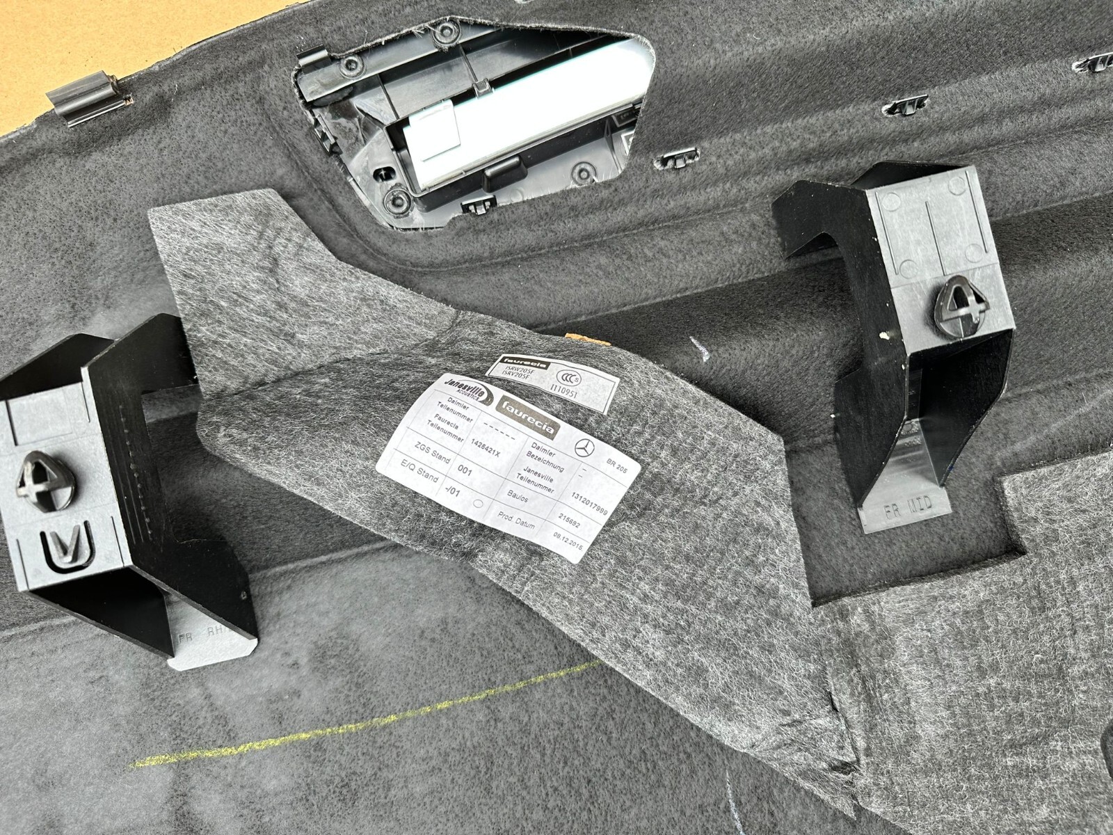 MERCEDES-BENZ W205 C-KLASSE KOFFERRAUMDECK A2056905249 ORIGINAL - Obrázek 12