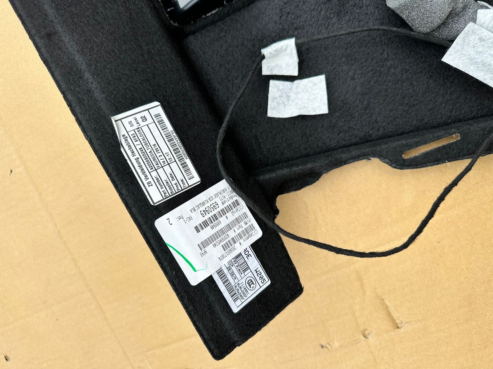 MERCEDES-BENZ W205 C-KLASSE KOFFERRAUMDECK A2056905249 ORIGINAL - Obrázek 9