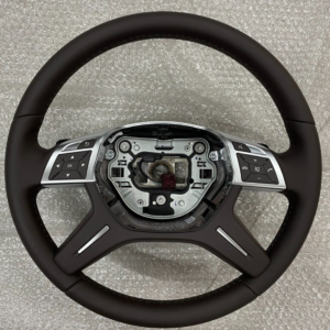 MERCEDES LEDER LENKRAD BRAUN SCHALTWIPPEN A2464605503 FAST NEU D V TEST WAGEN..