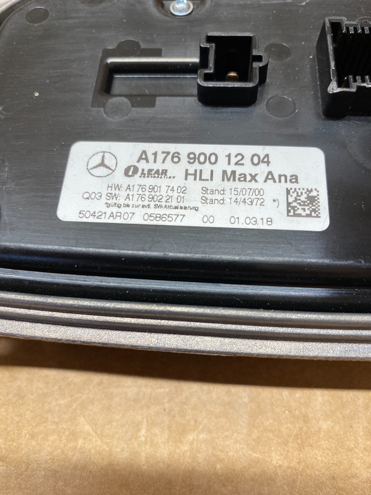 MERCEDES LEISTUNGSMODUL SCHEINWERFER STEUERGERÄT A1769001204 ORINAL NEU!! - Obrázek 3