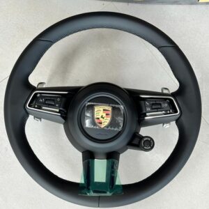 PORSCHE 992 LEDER SPORT  MULTIFUNKTIONAL LENKRAD KOMPLET IN LEDER  NEU ORIGINAL