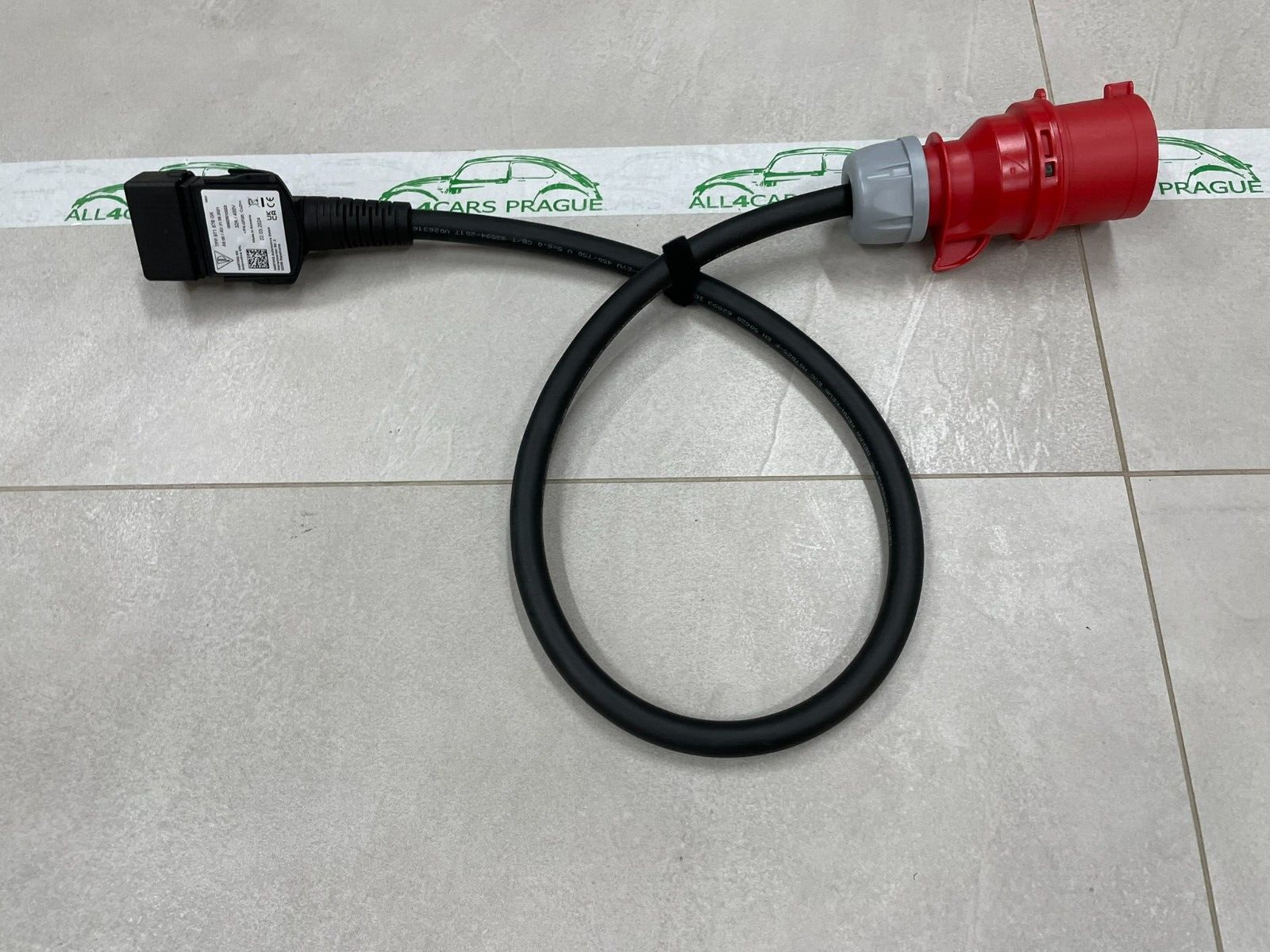 PORSCHE LADEKABEL FÜR NETZSTECKDOSE CEE 32A 3P 900MM GERADE 7PP971678GK ORIG NEU - Obrázek 7