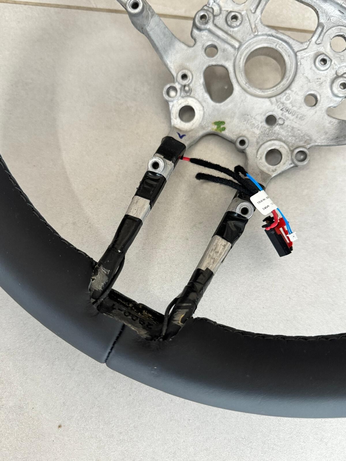 PORSCHE LEERES RAHMEN LENKRAD BEHEIZT SCHWARZ LEDER STEERING WHEEL FRAME NEW !!! - Obrázek 18