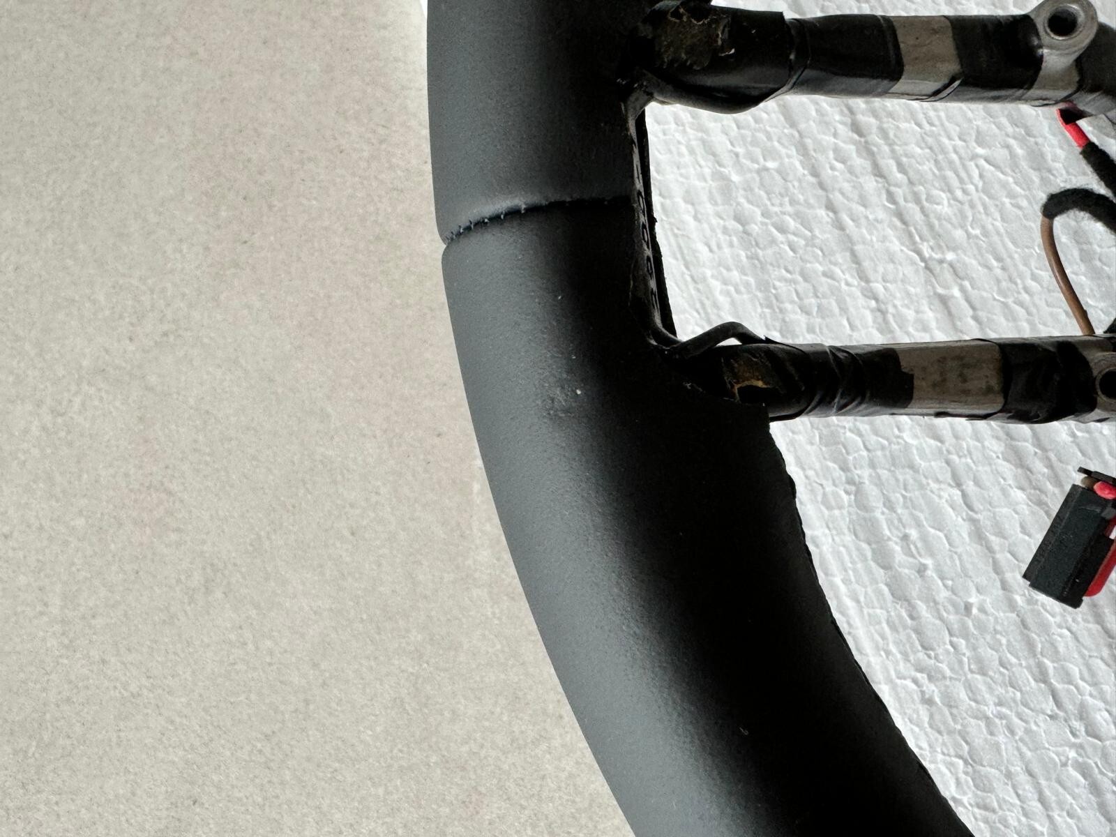 PORSCHE LEERES RAHMEN LENKRAD BEHEIZT SCHWARZ LEDER STEERING WHEEL FRAME NEW !!! - Obrázek 19