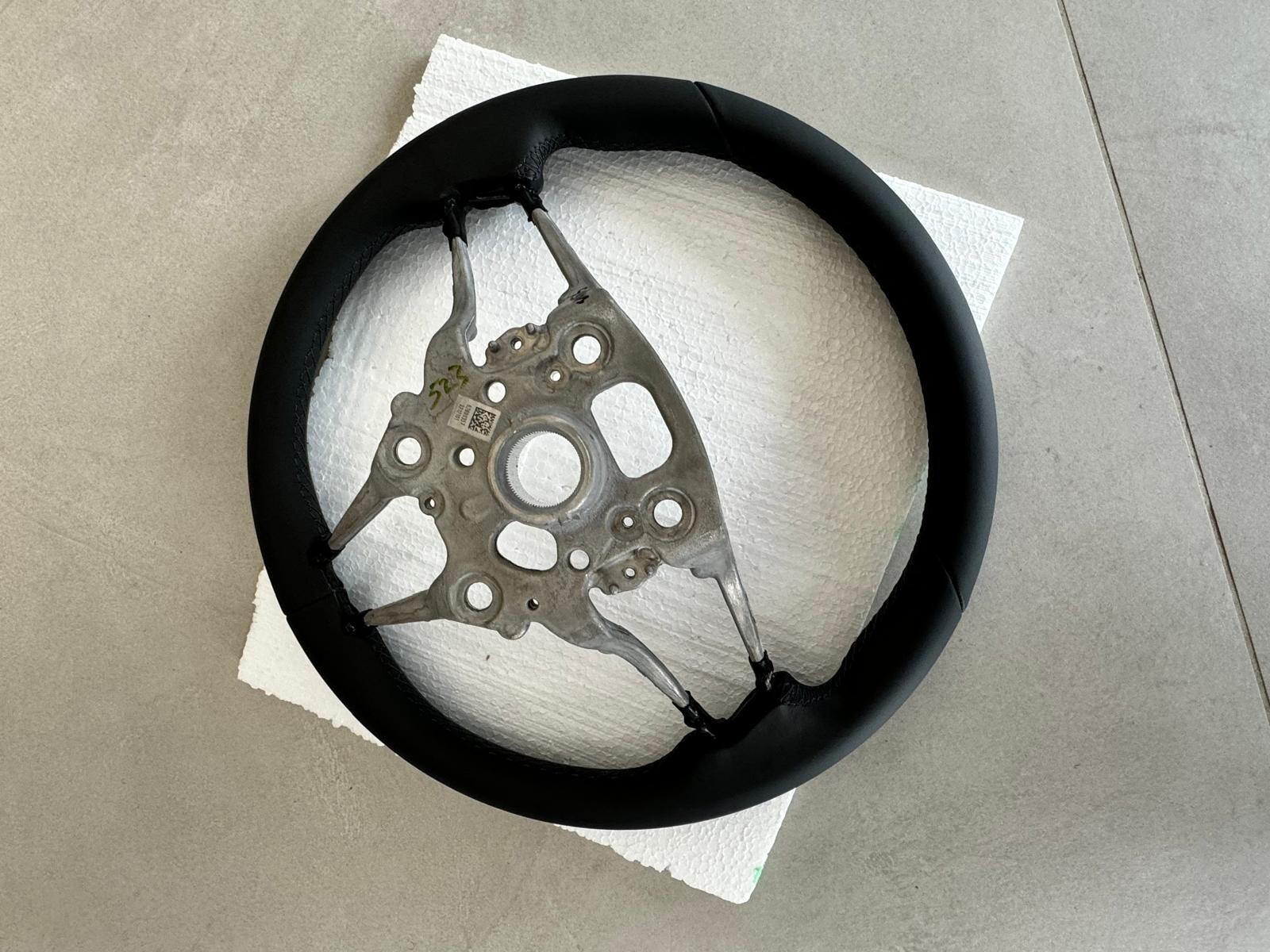 PORSCHE LEERES RAHMEN LENKRAD SPORT LEDER SCHWARZ STEERING WHEEL FRAME BLACK NEW - Obrázek 13