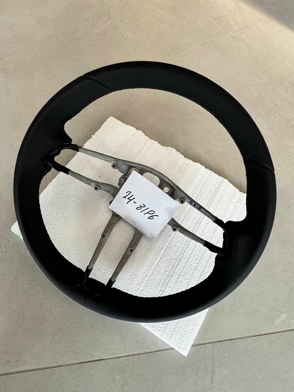 PORSCHE LEERES RAHMEN LENKRAD SPORT LEDER SCHWARZ STEERING WHEEL FRAME BLACK NEW - Obrázek 17