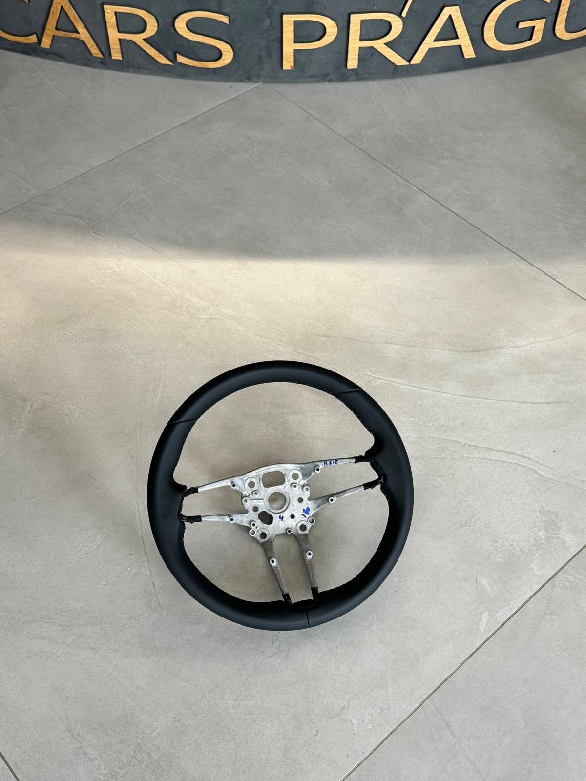 PORSCHE LEERES RAHMEN LENKRAD SPORT LEDER SCHWARZ STEERING WHEEL FRAME BLACK NEW - Obrázek 3
