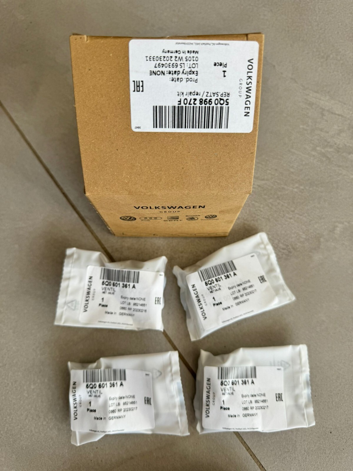 PORSCHE SATZ 4X REIFENDRUCKSENSOREN 5Q0907275F REIFENDRUCK STEUERGERÄ 992907273D - Obrázek 15