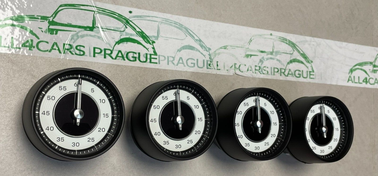 PORSCHE TAYCAN SPORT CHRONO STOP UHR 9J1919203M WEISS ZUSATZINSTRUMENTE ORIG.NEU - Obrázek 8