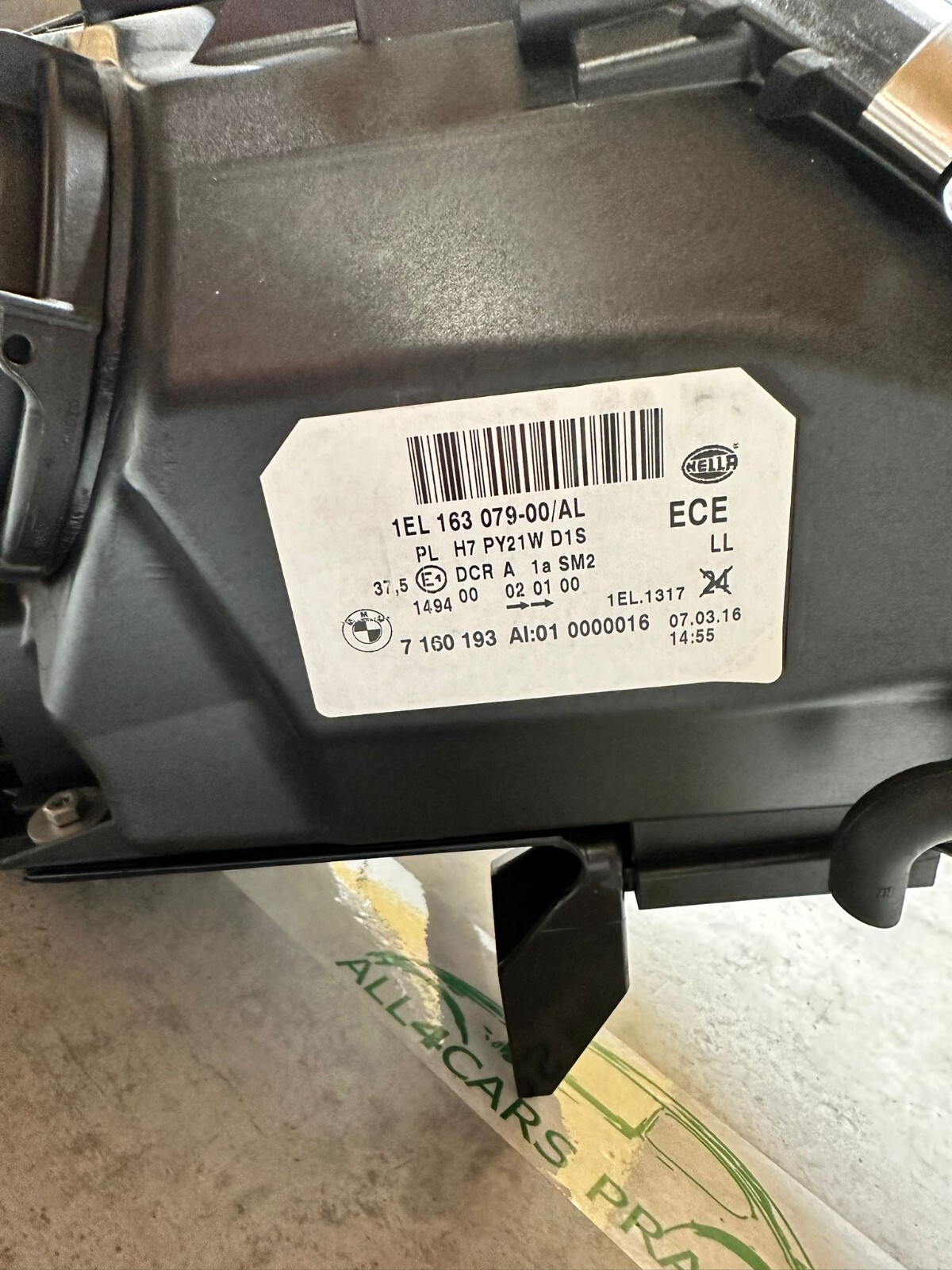 SCHEINWERFER BMW 5 E60/E61 LINKS FRONTSCHEINWERFER 7 160 193 / 7160193 ORIG.NEU - Obrázek 12