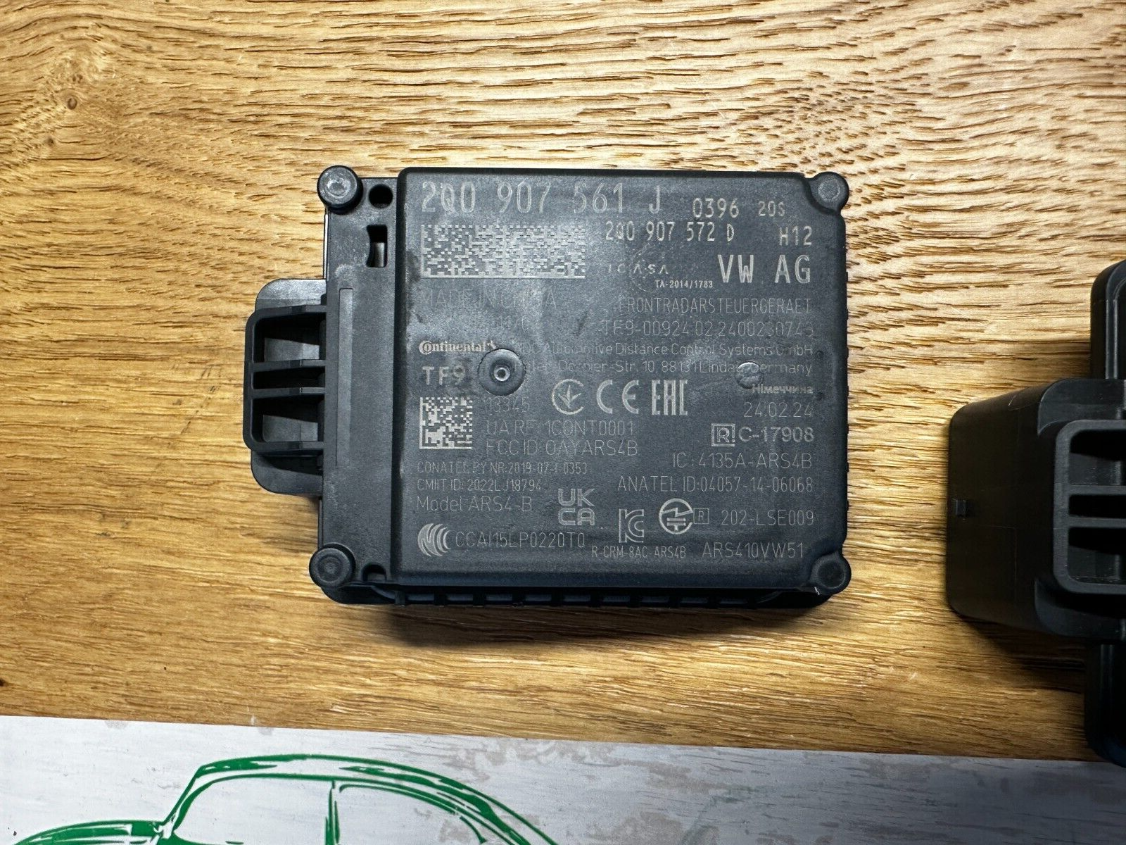 SEAT ACC RADARSENSOR ABSTANDSREGELUNG 2Q0907561J NEU ORIG. SEAT TEIL ! - Obrázek 7