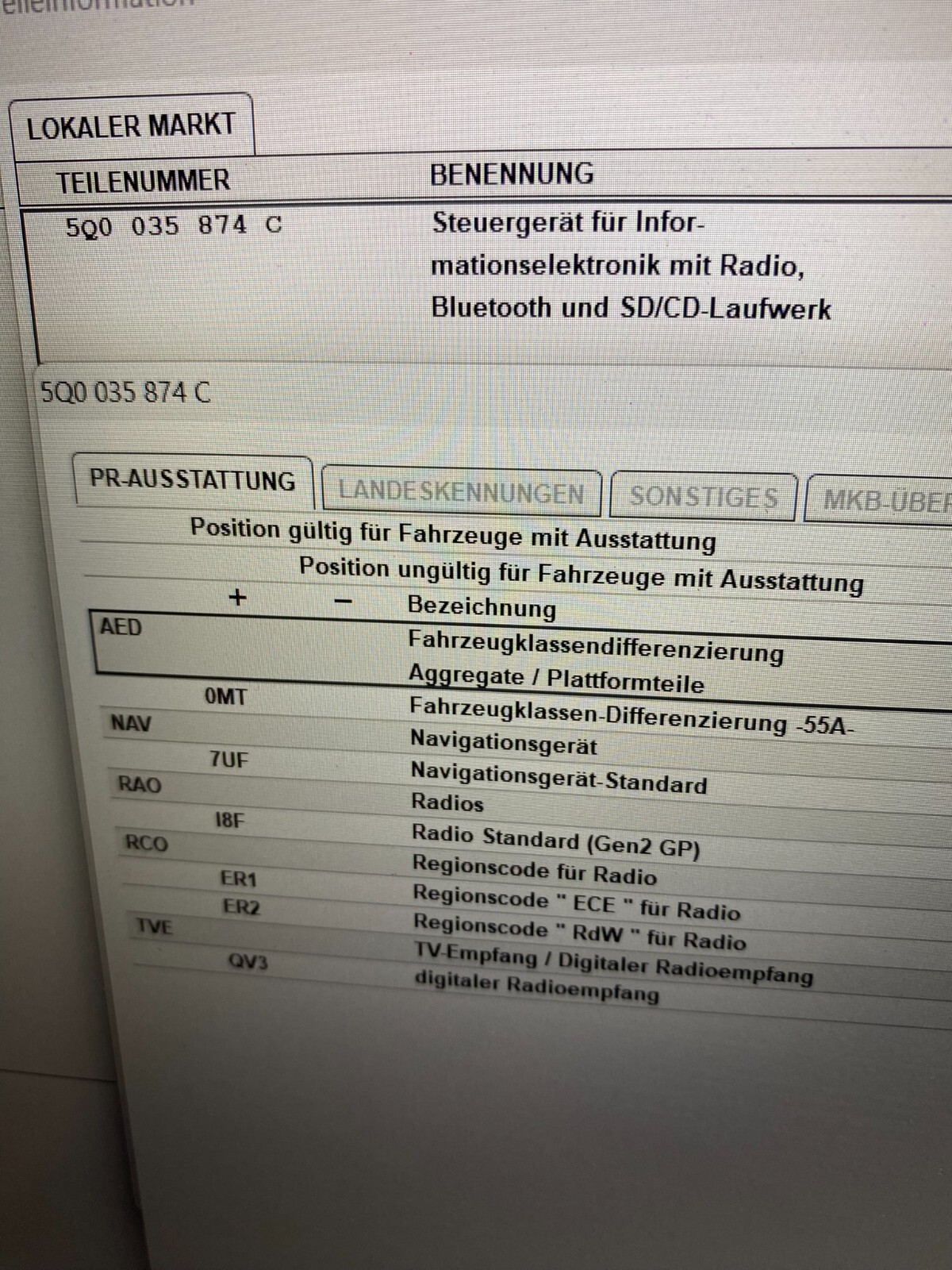 SKODA KODIAQ NAVIGATIONSSYSTEM STEUERGERÄT +TOUCH SCREEN 565919605B + 5Q0035874C - Obrázek 23