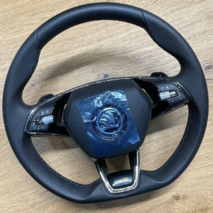 ŠKODA SPORT LINE LENKRAD LEDER BEHEIZBAR DSG 5E3419093AH + 3V0880201AN FAST NEU