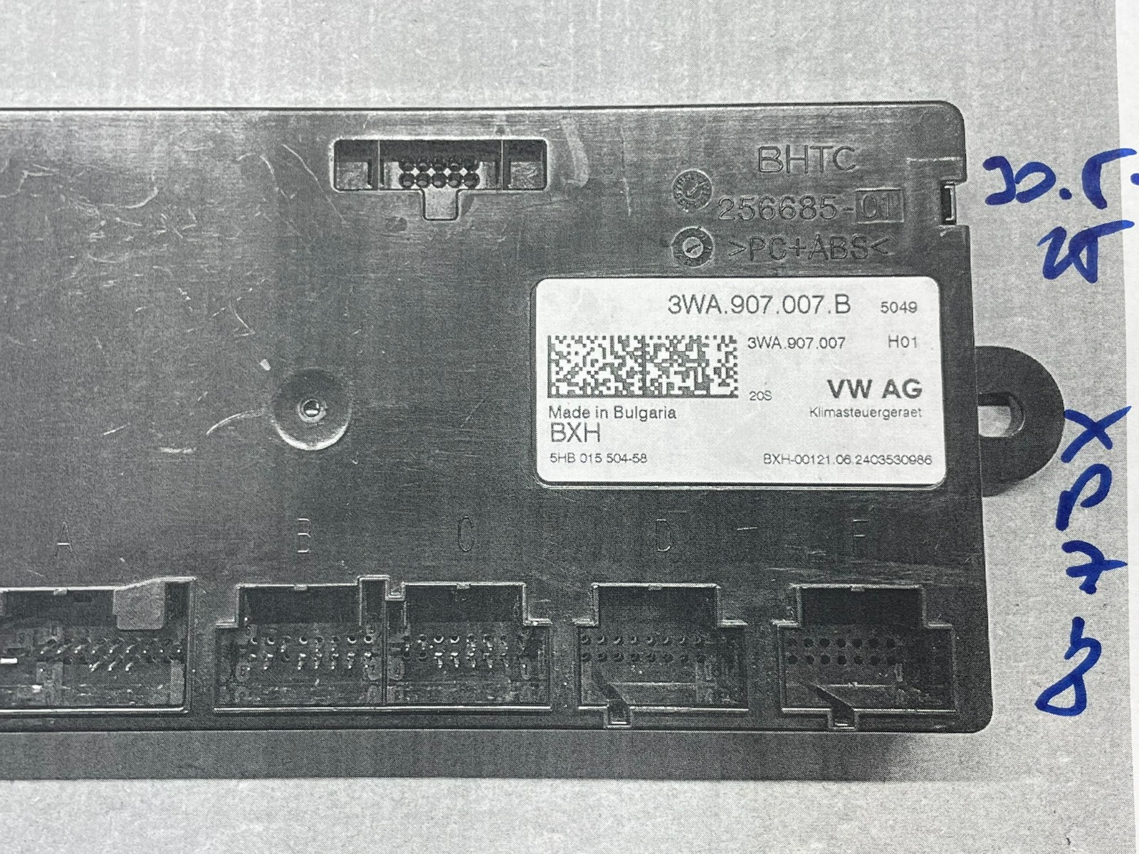 VW AUDI ŠKODA SEAT STEUERGERÄT FÜR KLIMAANLAGE 3WA907007B FAST NEU DEM TEST CAR - Obrázek 22