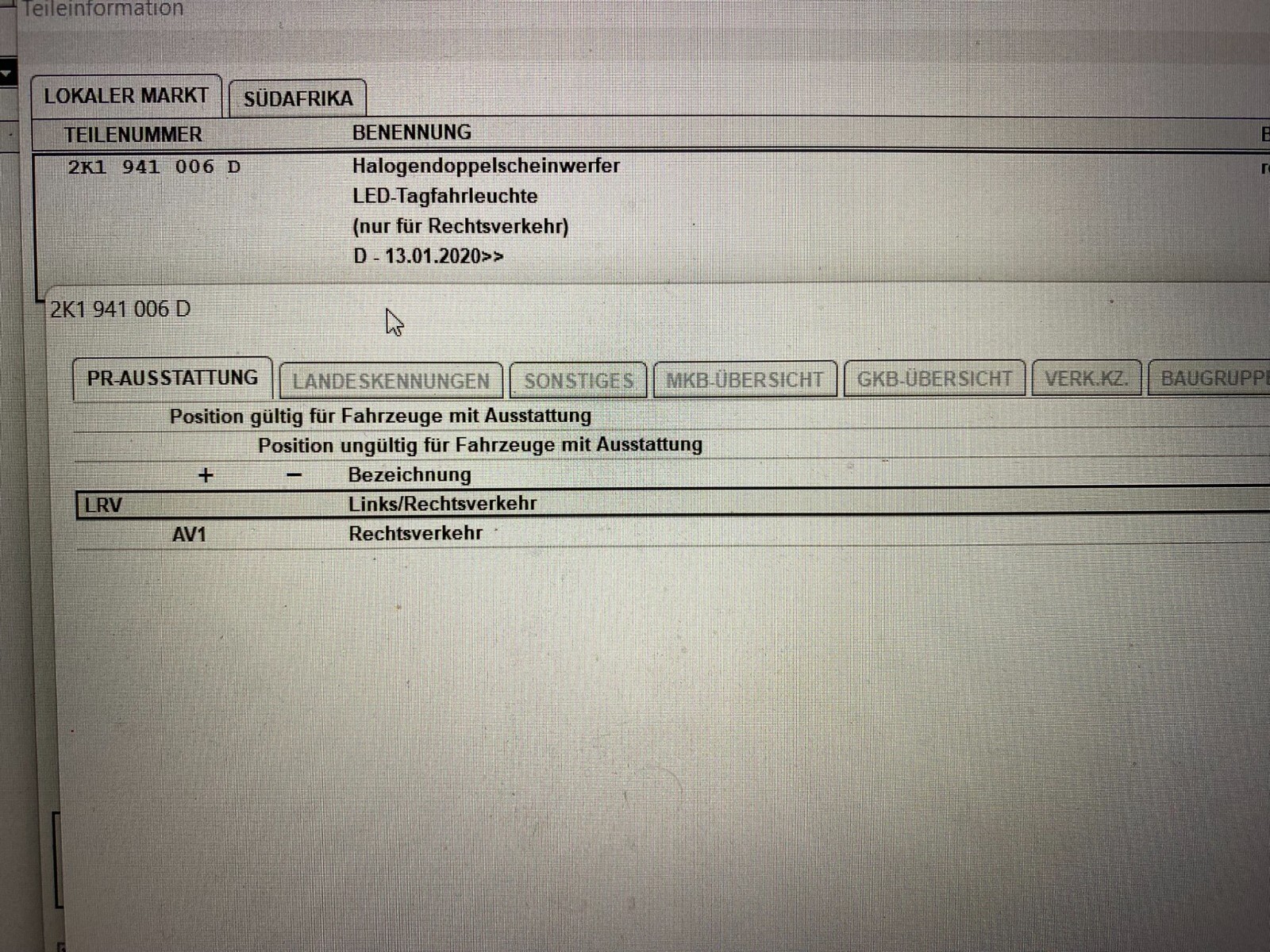VW CADDY 2016-2020 SCHEINWERFER RECHTS 2K1941006D ORIGINAL NEU!!!! OK - Obrázek 13
