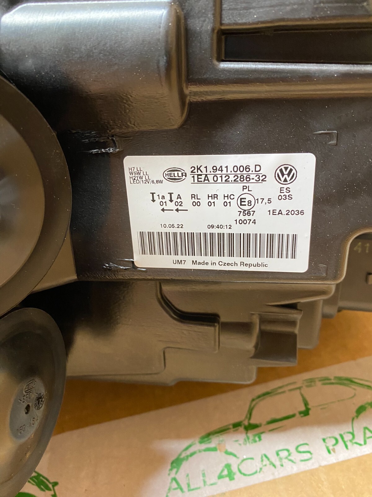 VW CADDY 2016-2020 SCHEINWERFER RECHTS 2K1941006D ORIGINAL NEU!!!! OK - Obrázek 9