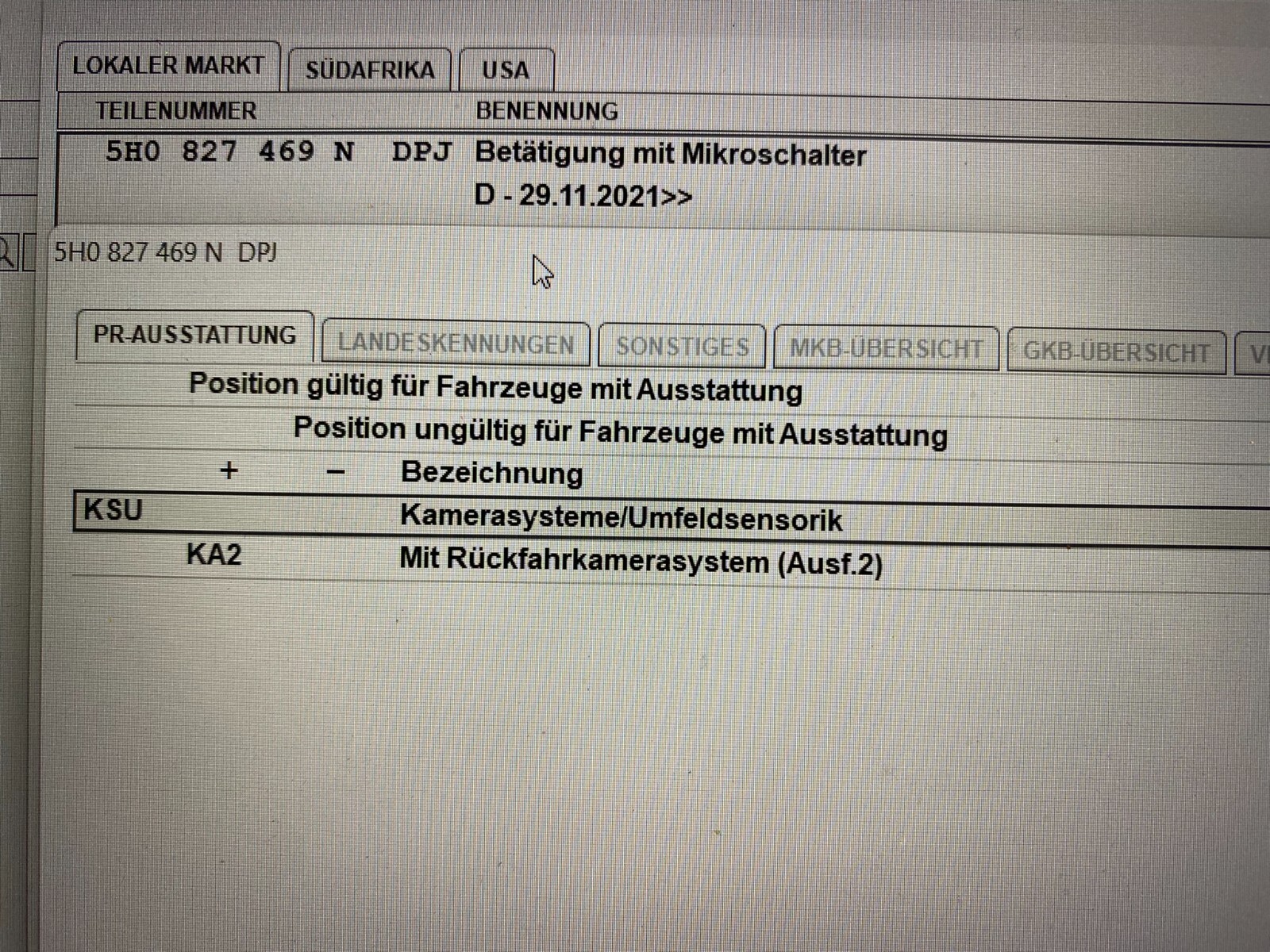 VW GOLF 8 RÜCKFAHRKAMERA HECKKLAPPENÖFFNER EMBLEM 5H0827469N DPJ ORIG.NEU - Obrázek 9