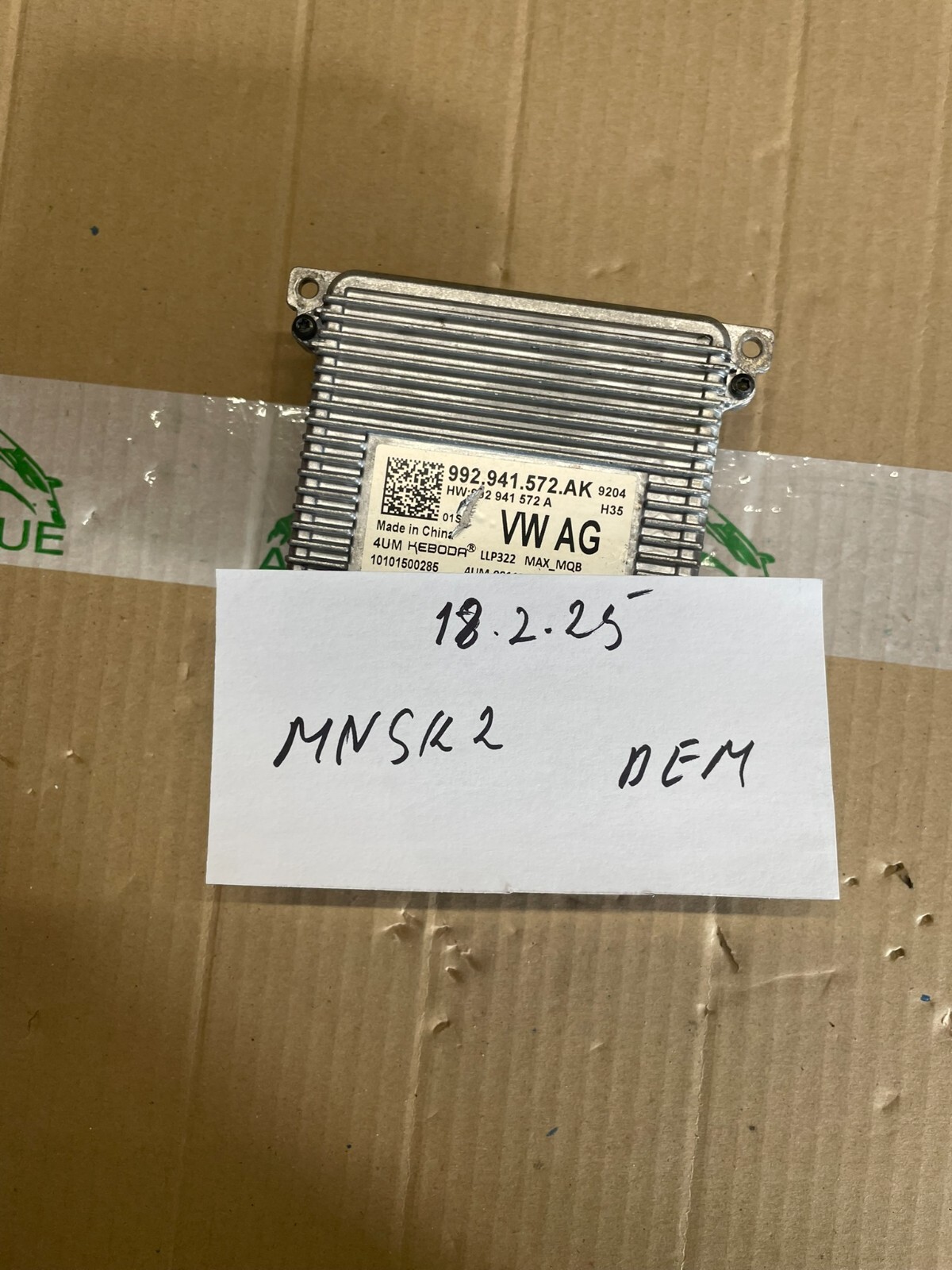 VW GOLF SEAT LEON FORMENTOR SCHEINWERFER STEUERGERÄT 992941572AK TEST CAR DEMONT - Obrázek 14