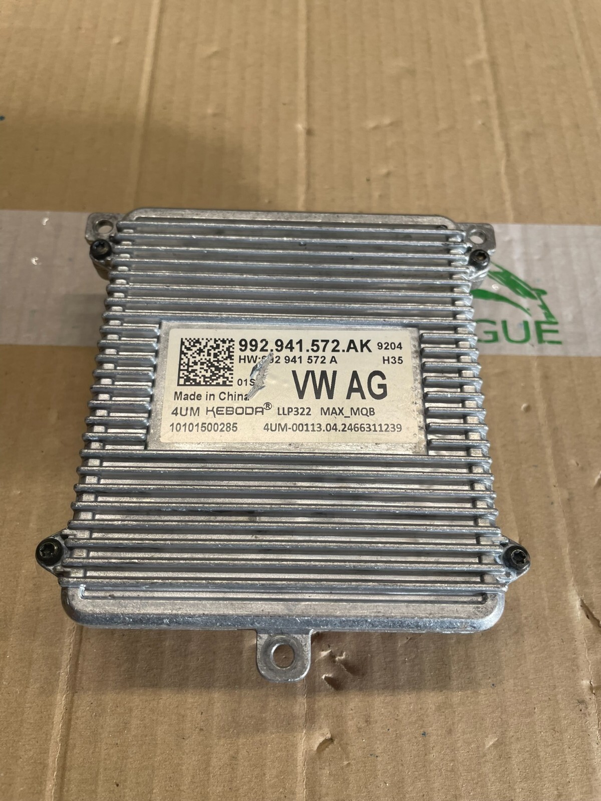 VW GOLF SEAT LEON FORMENTOR SCHEINWERFER STEUERGERÄT 992941572AK TEST CAR DEMONT