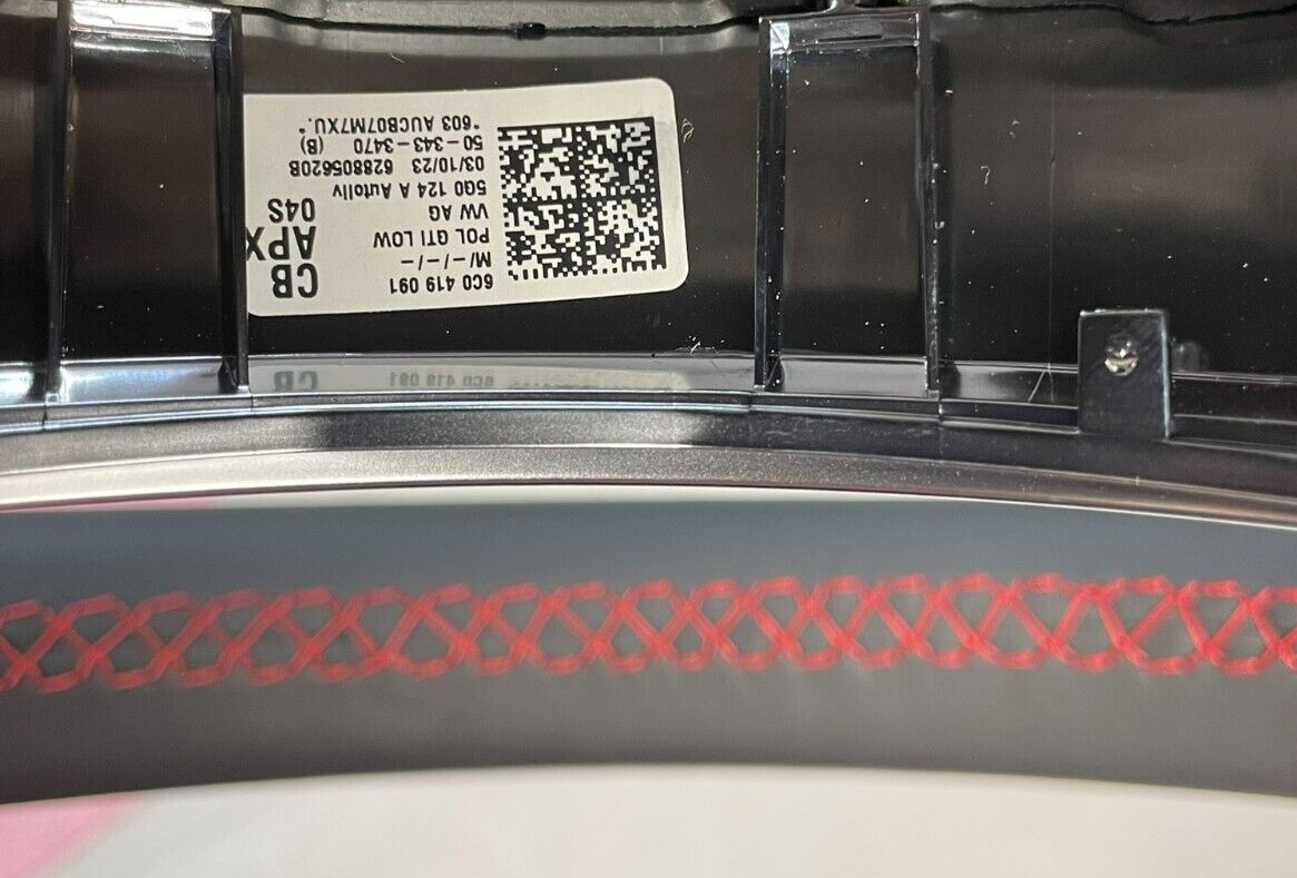 VW GTI LENKRAD VW UP GTI SPORT MULTIFUNKTIONAL LEDER LENKRAD 6C0419091CB Fast Ne - Obrázek 8