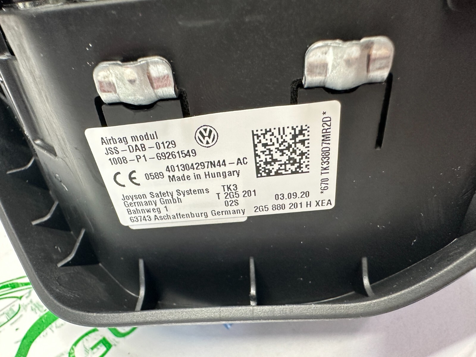 VW NIVUS A.I.R.B.A.G LENKRAD 2G5880201H / 2G5 880 201 H ORIGINAL NEU - Obrázek 8