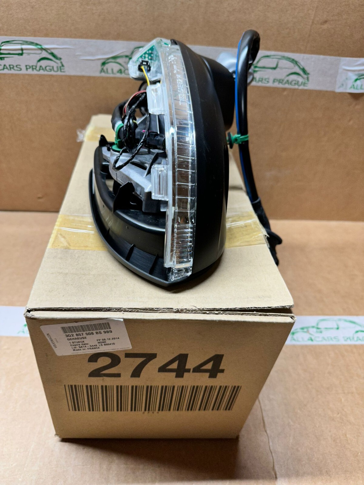 VW PASSAT B8 3G AUßEN SPIEGEL FÜR KAMERAAUSRÜSTUNG R. RHD 3G2857508BS ORIG. NEU - Obrázek 4