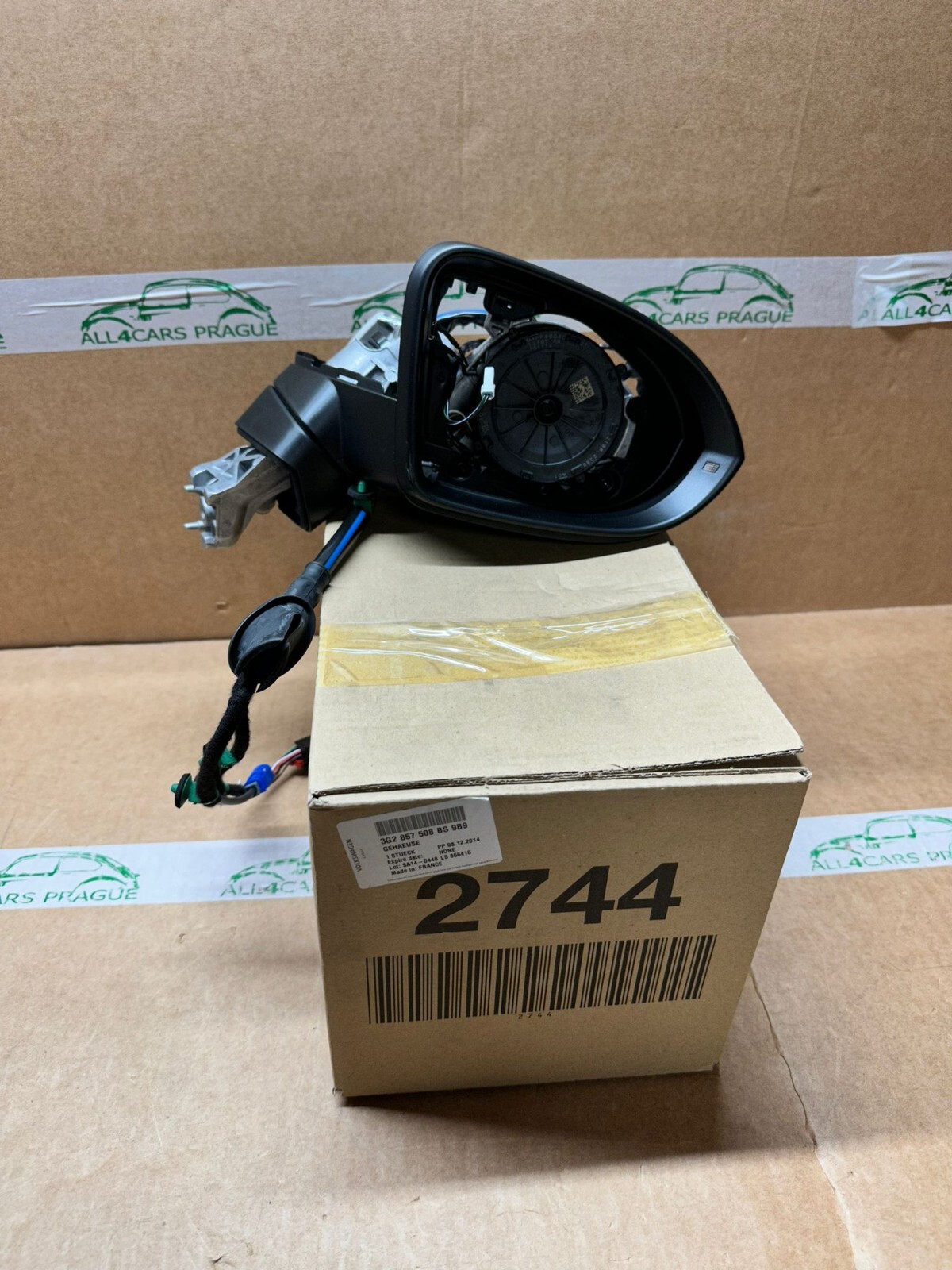 VW PASSAT B8 3G AUßEN SPIEGEL FÜR KAMERAAUSRÜSTUNG R. RHD 3G2857508BS ORIG. NEU - Obrázek 9