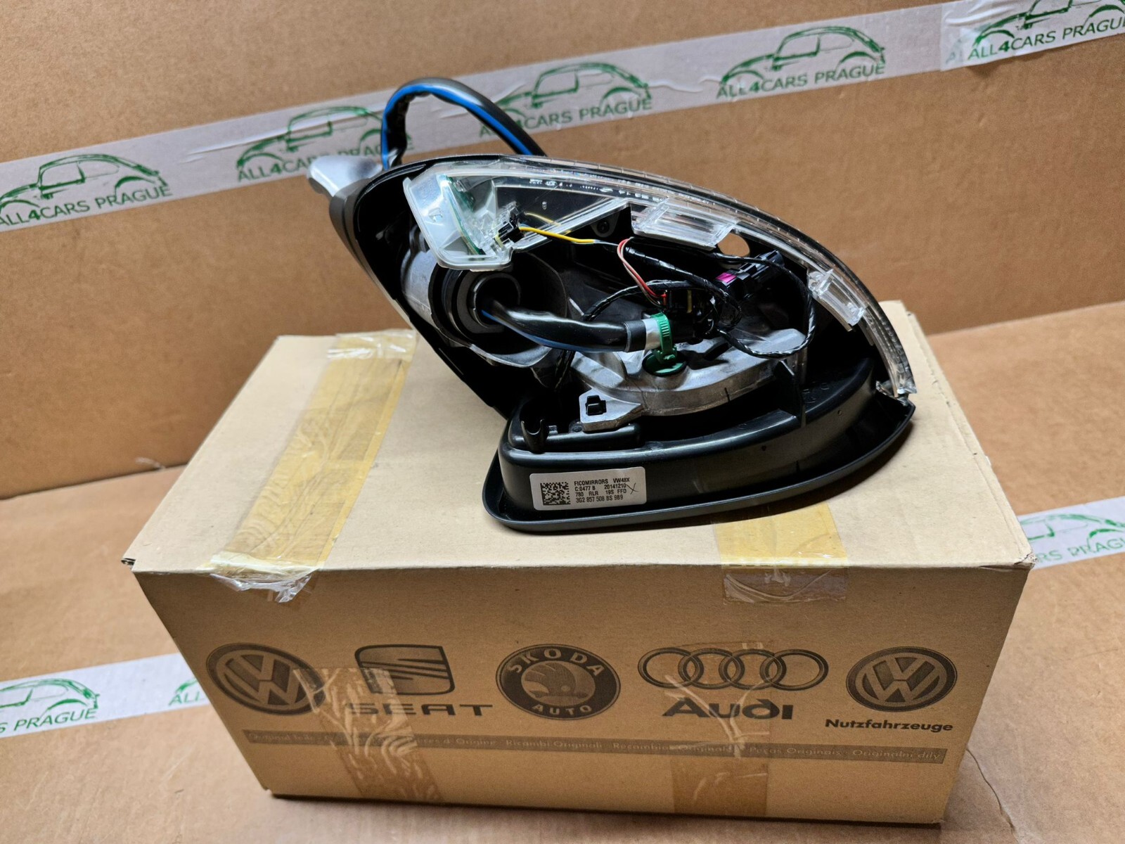 VW PASSAT B8 3G AUßEN SPIEGEL FÜR KAMERAAUSRÜSTUNG R. RHD 3G2857508BS ORIG. NEU