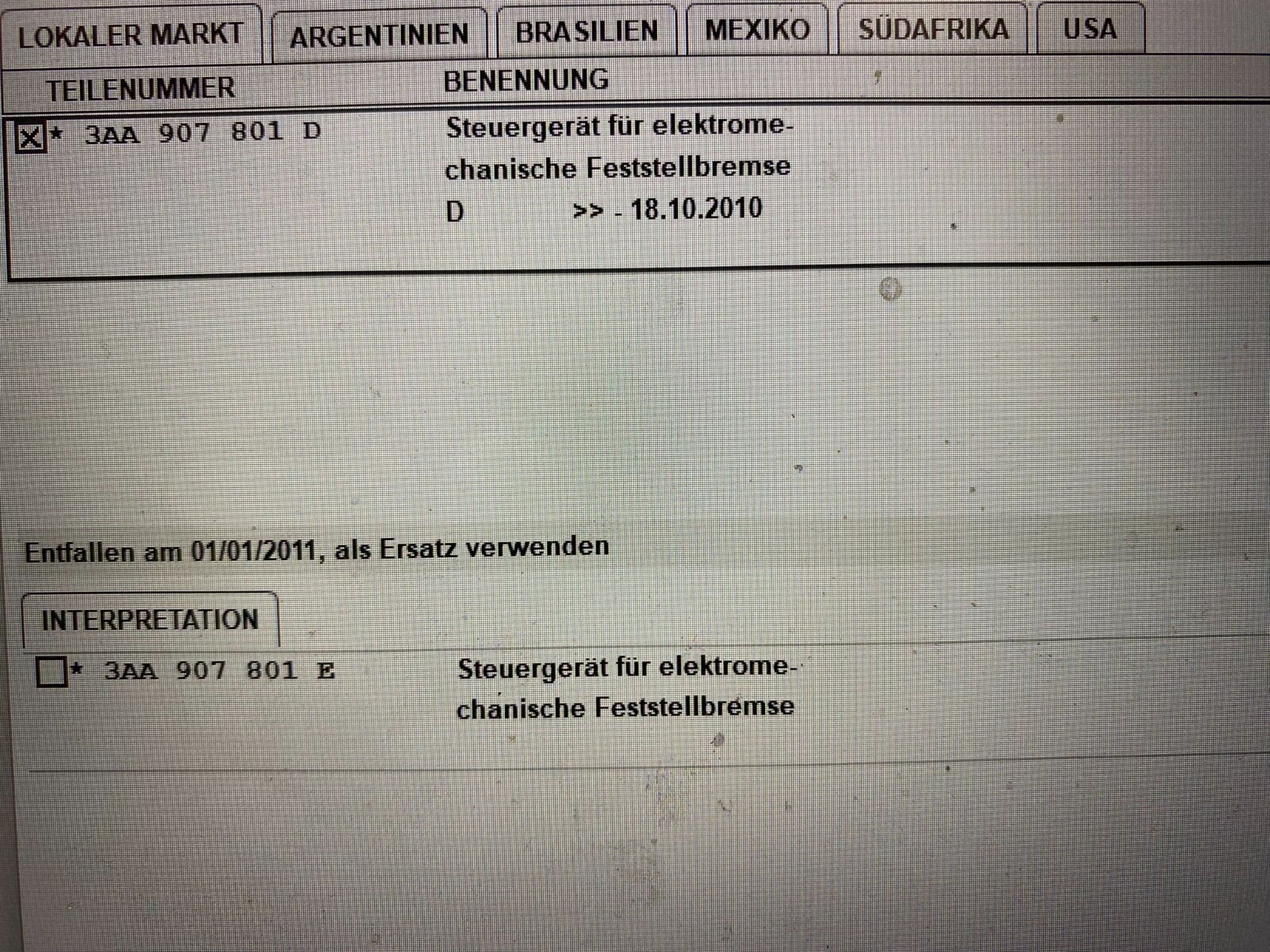 VW PASSAT CC, SHARAN, TIGUAN STEUERGERÄT ELEKTR. HANDBREMSE 3AA907801D ORIG.NEU! - Obrázek 12