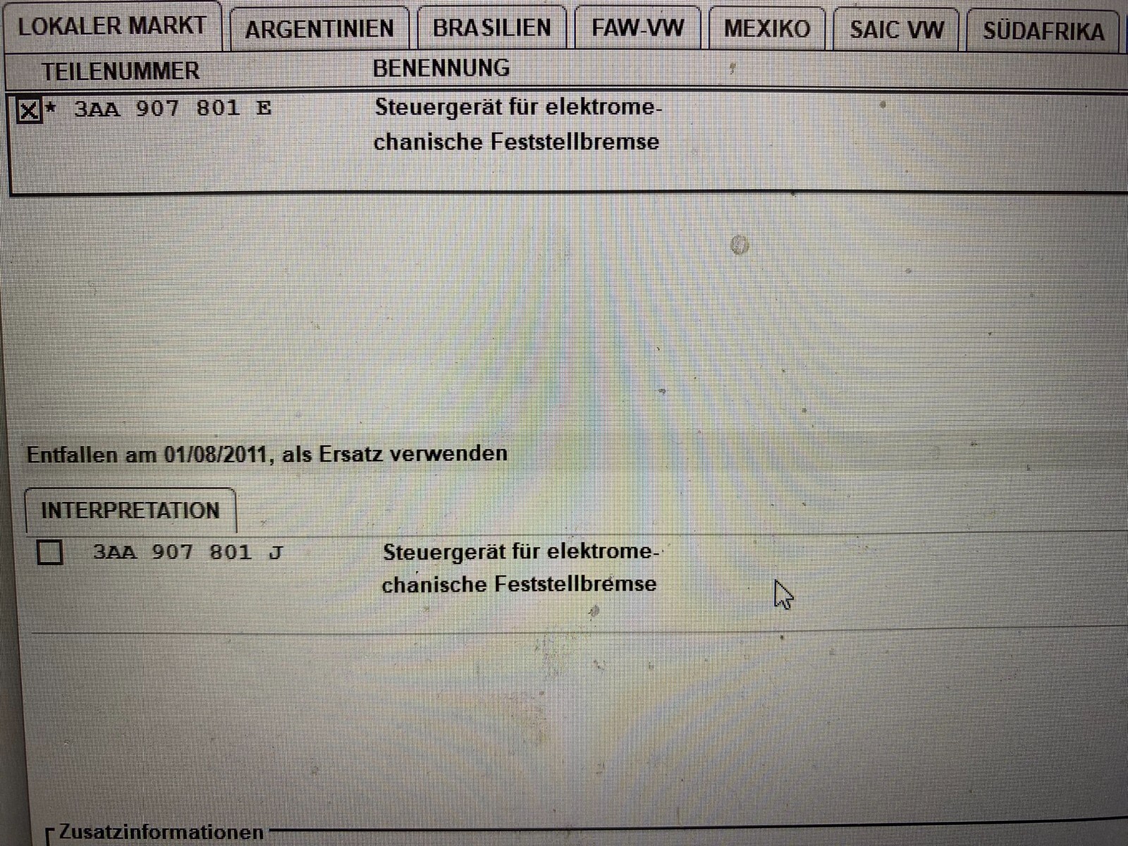 VW PASSAT CC, SHARAN, TIGUAN STEUERGERÄT ELEKTR. HANDBREMSE 3AA907801D ORIG.NEU! - Obrázek 13