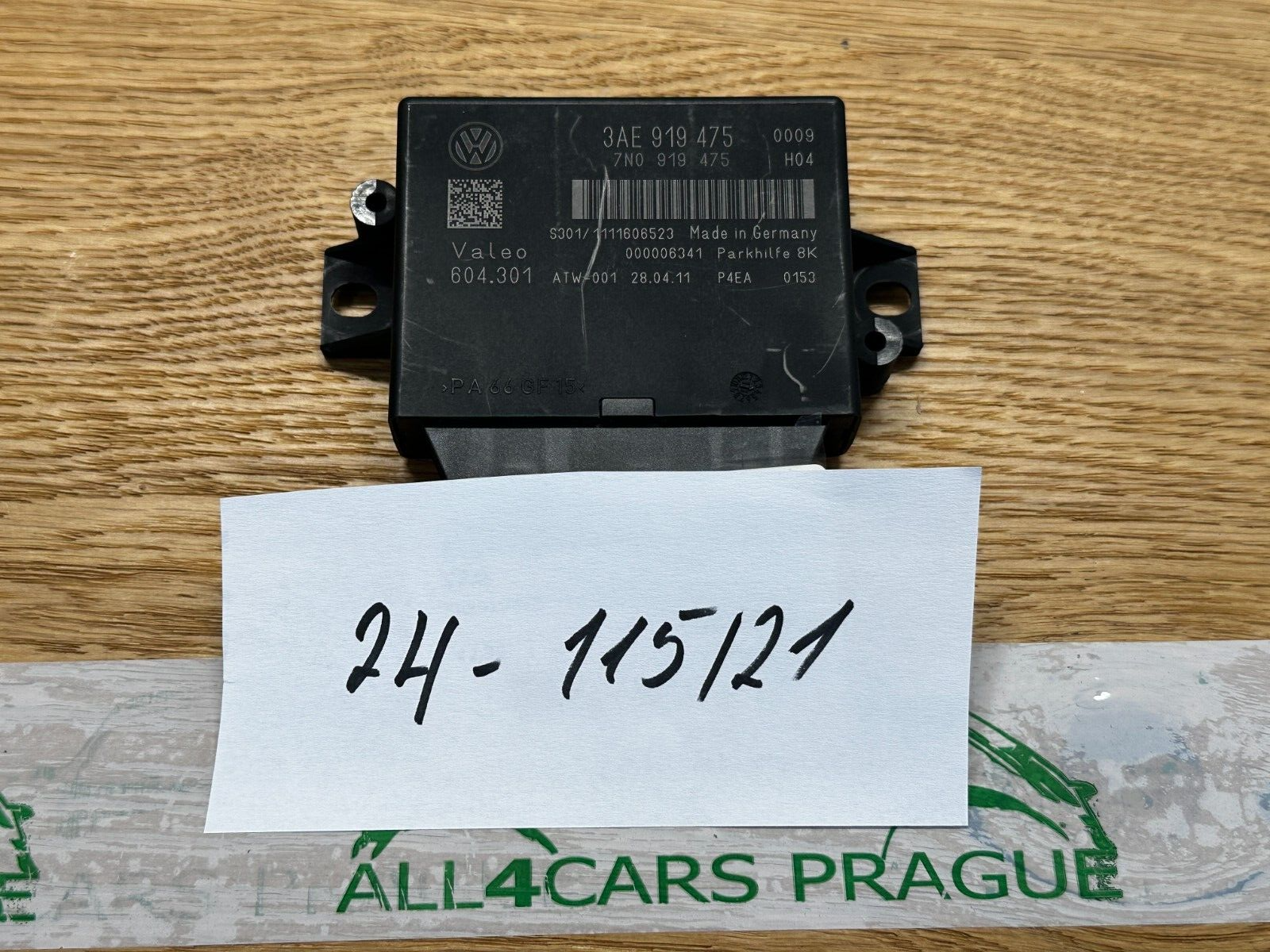 VW PASSAT CC STEUERGERÄT FÜR EINPARKHILFE 3AE919475 ORIG.VW TEIL - Obrázek 14