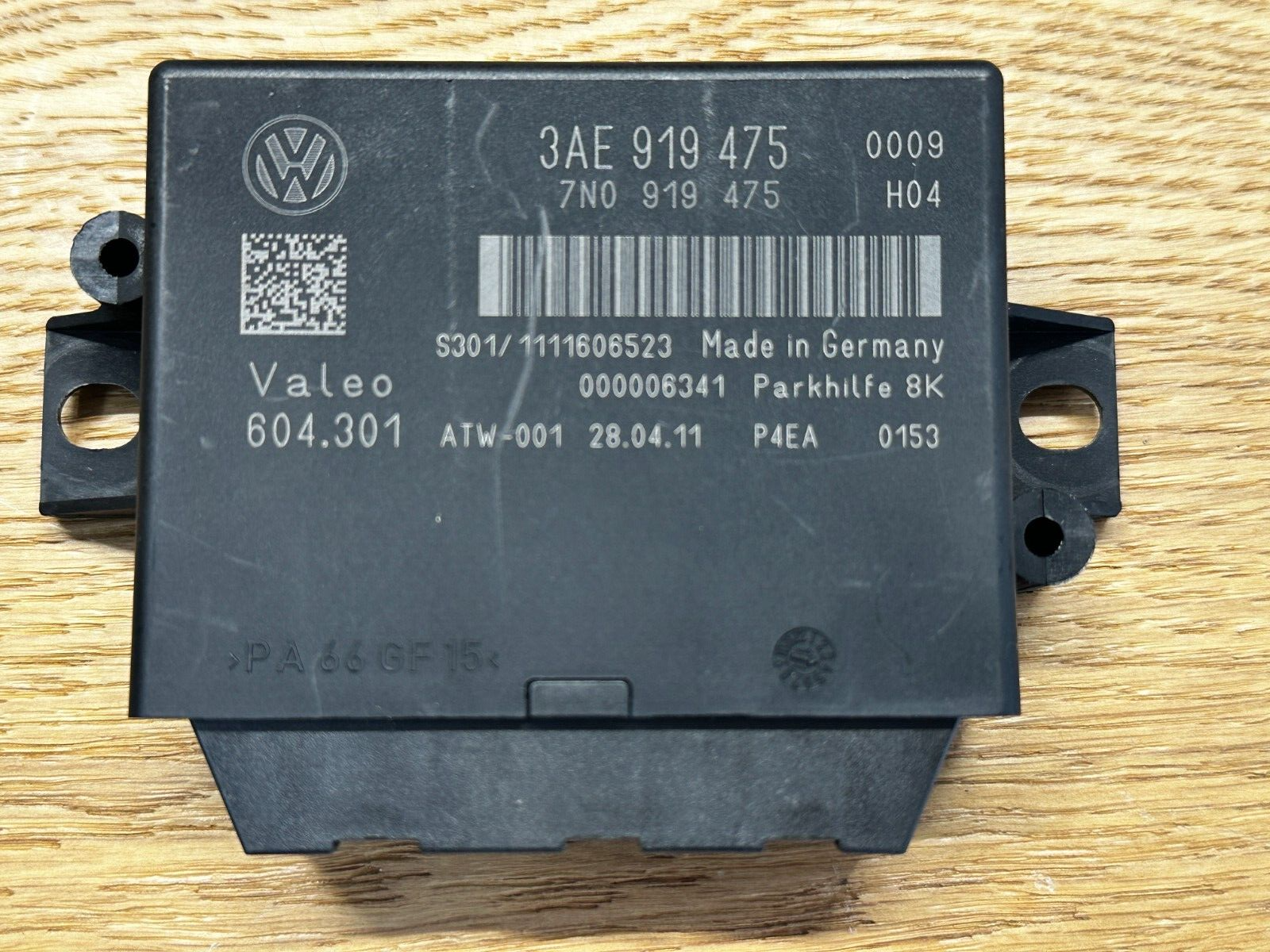 VW PASSAT CC STEUERGERÄT FÜR EINPARKHILFE 3AE919475 ORIG.VW TEIL - Obrázek 3