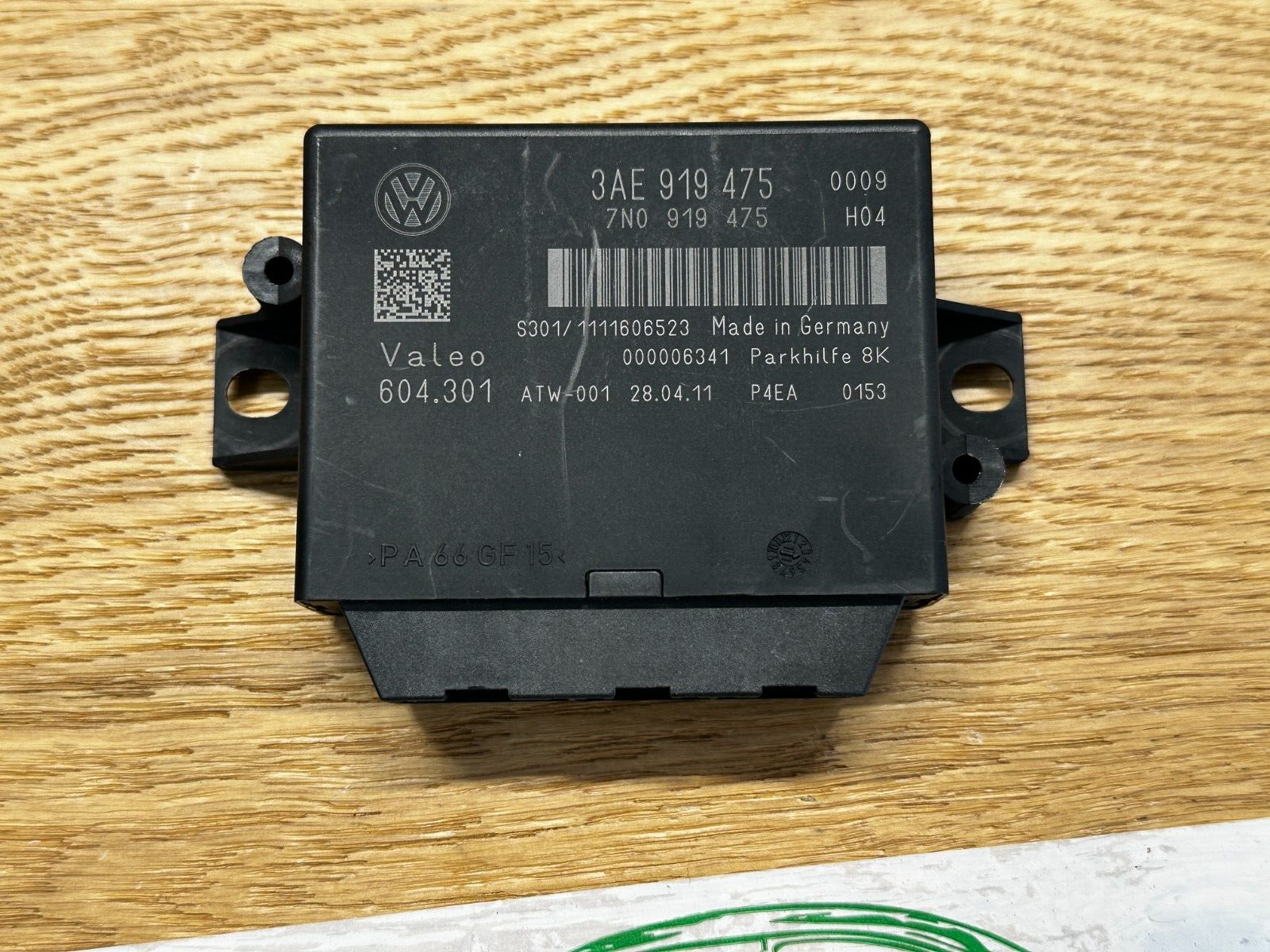 VW PASSAT CC STEUERGERÄT FÜR EINPARKHILFE 3AE919475 ORIG.VW TEIL